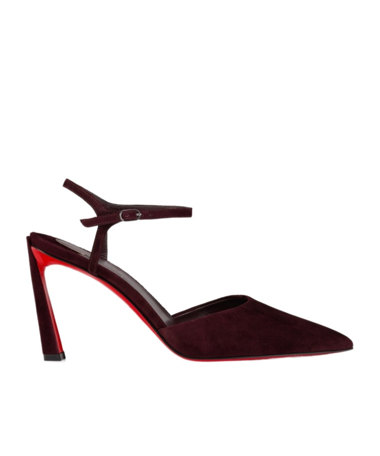 Christian Louboutin Pointed High-heeled Sandals In Brown