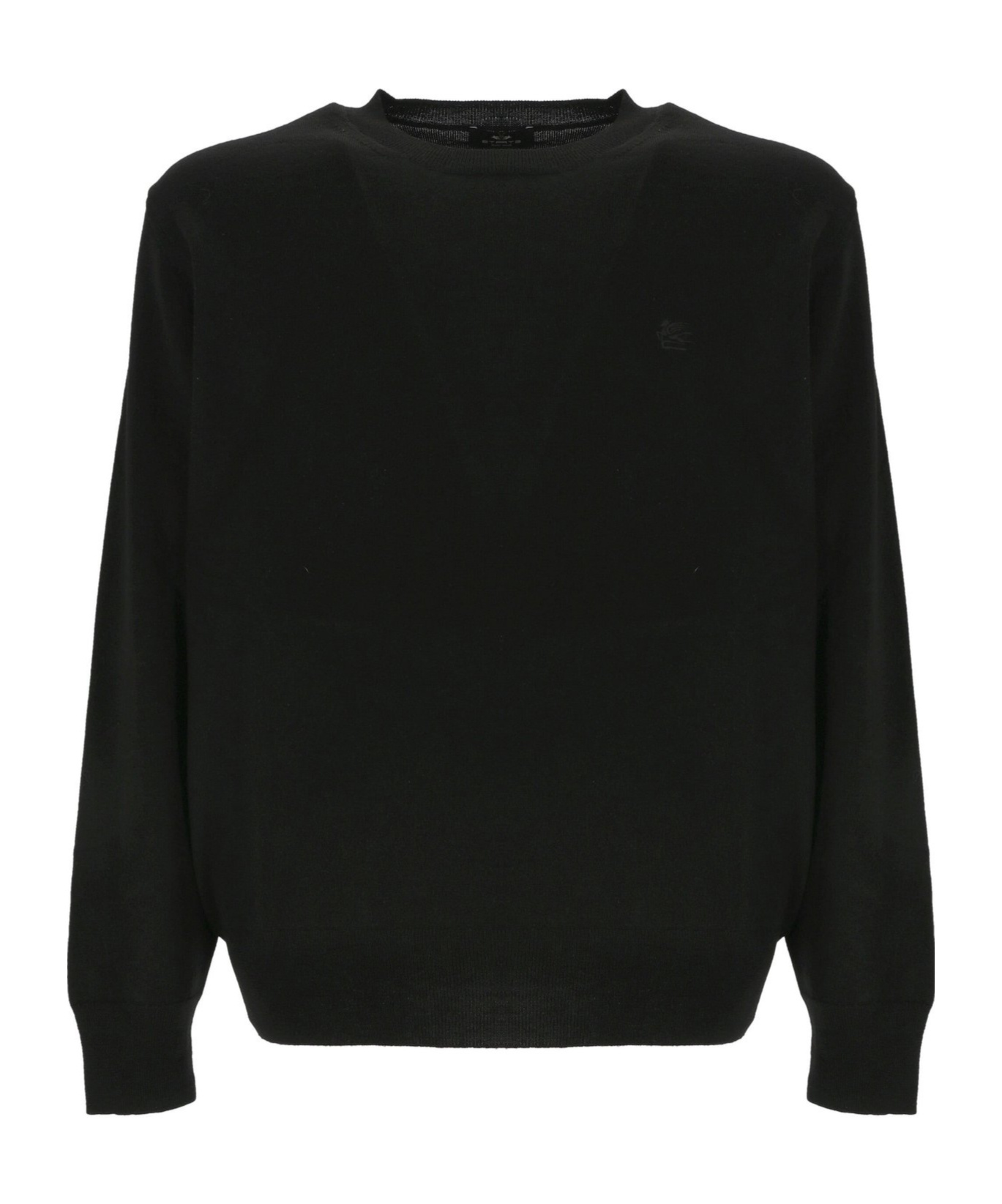 Etro Crew Neck Knitwear Sweater In Black