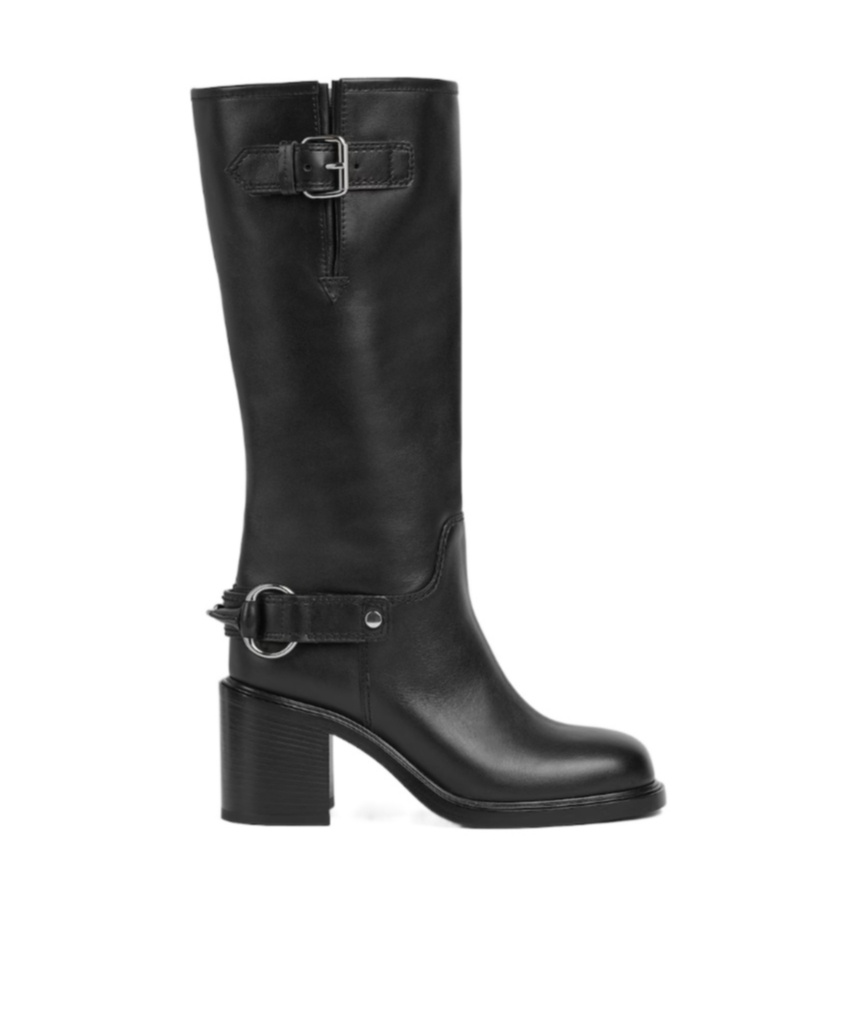 Gucci Women Smooth Leather Boot In Black