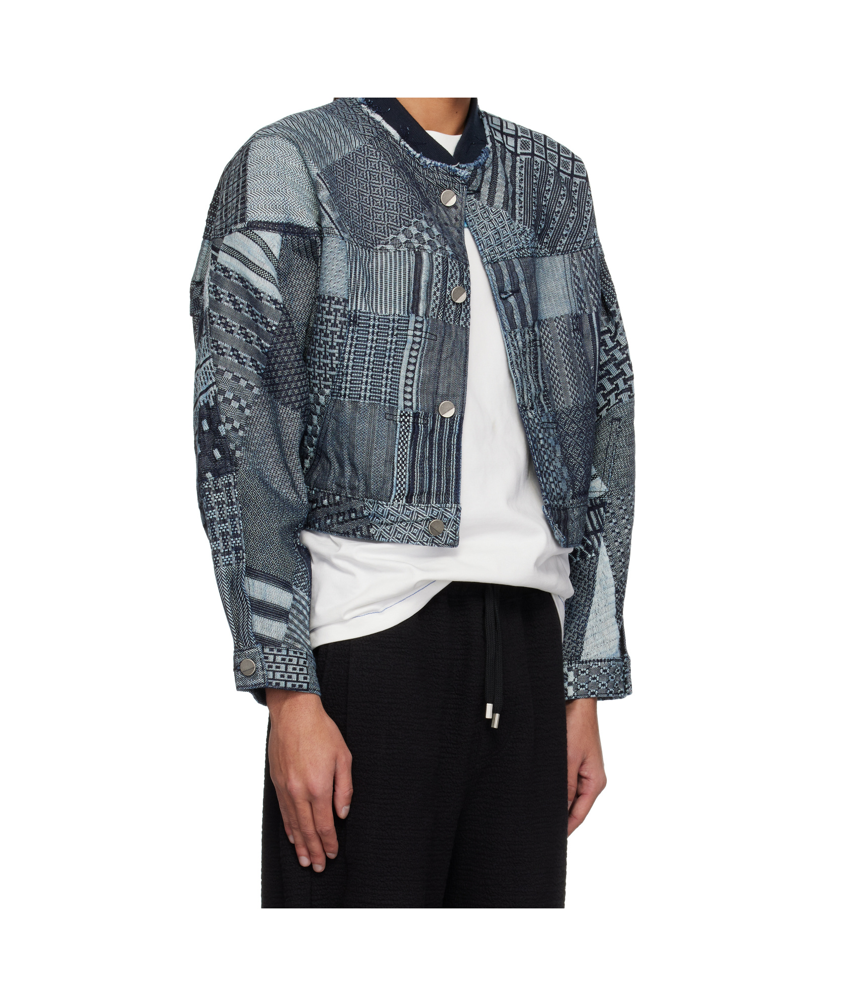 Ader Error Blue Collaz Product. 21 Denim Jacket In Black
