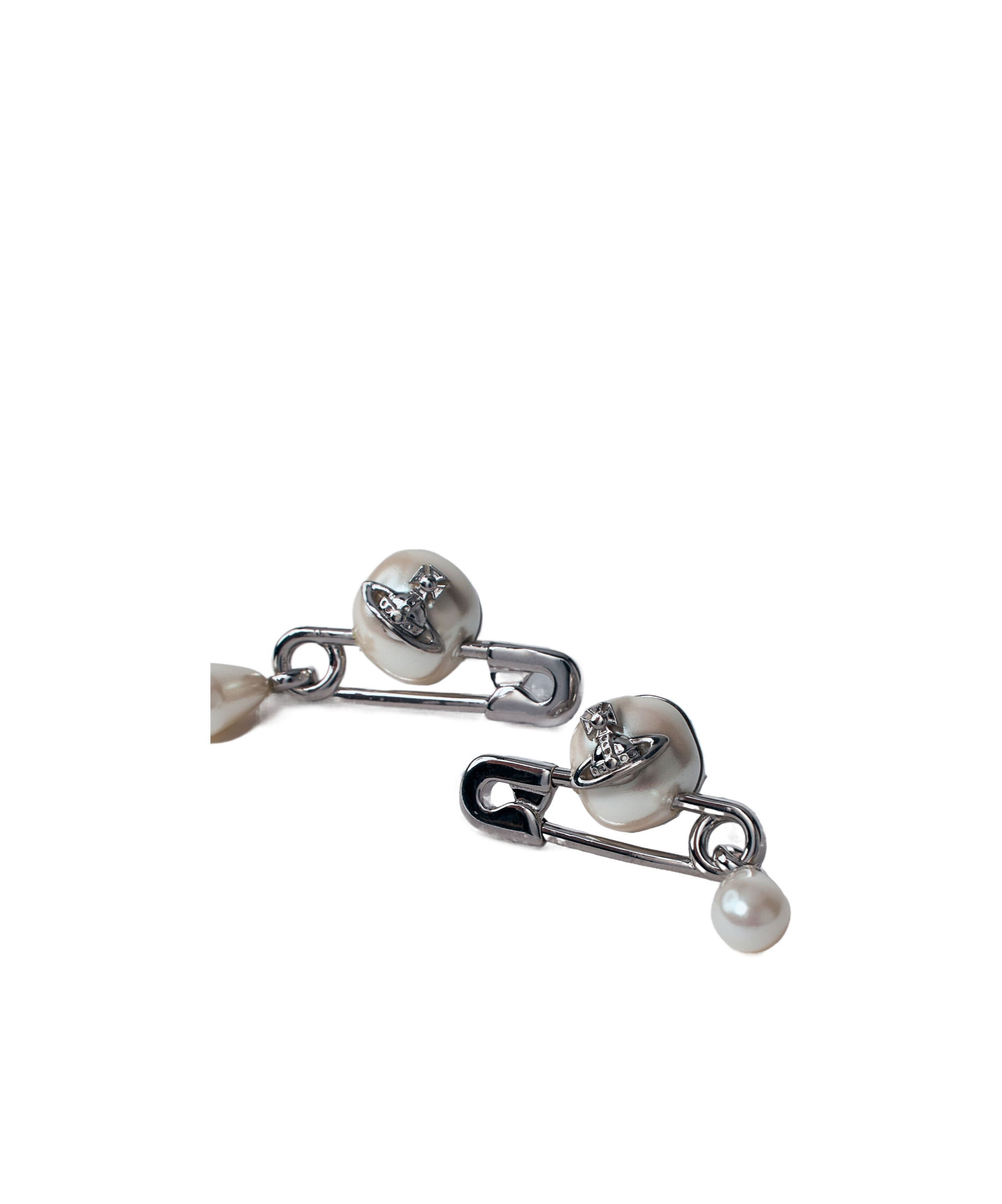 Vivienne Westwood Claude Small Stud Earrings In Gray