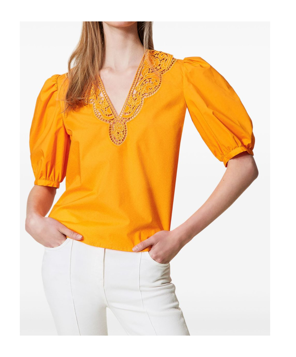 Shop Twinset Broderie-anglaise Blouse