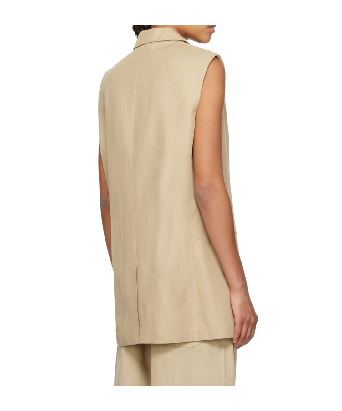 Rag & Bone Odessa Linen-blend Vest In Neutral