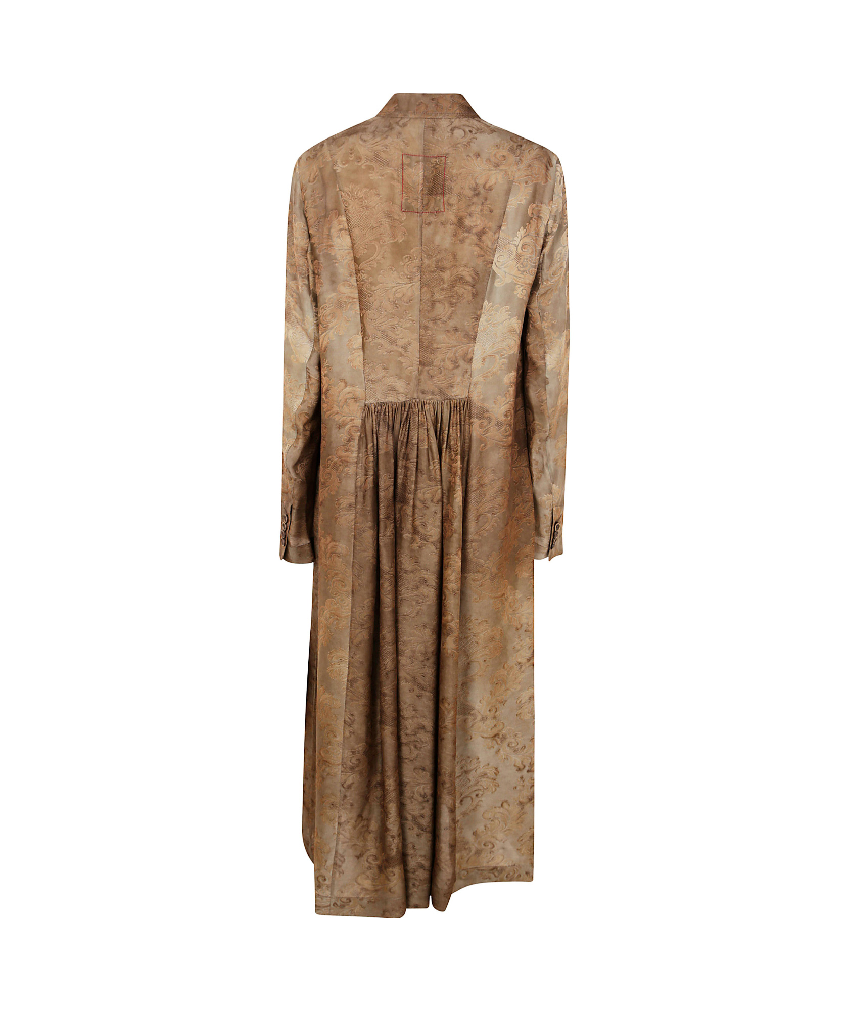 Uma Wang Camelot Long Casual Coat In Mustard