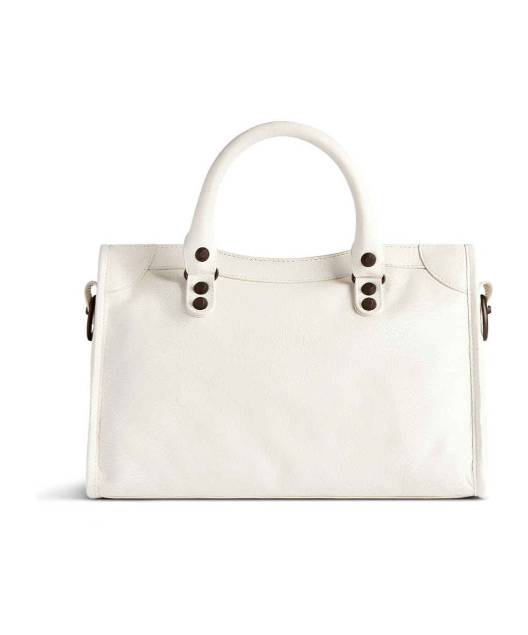 Balenciaga Women's Neo Cagole Leather Tote In White