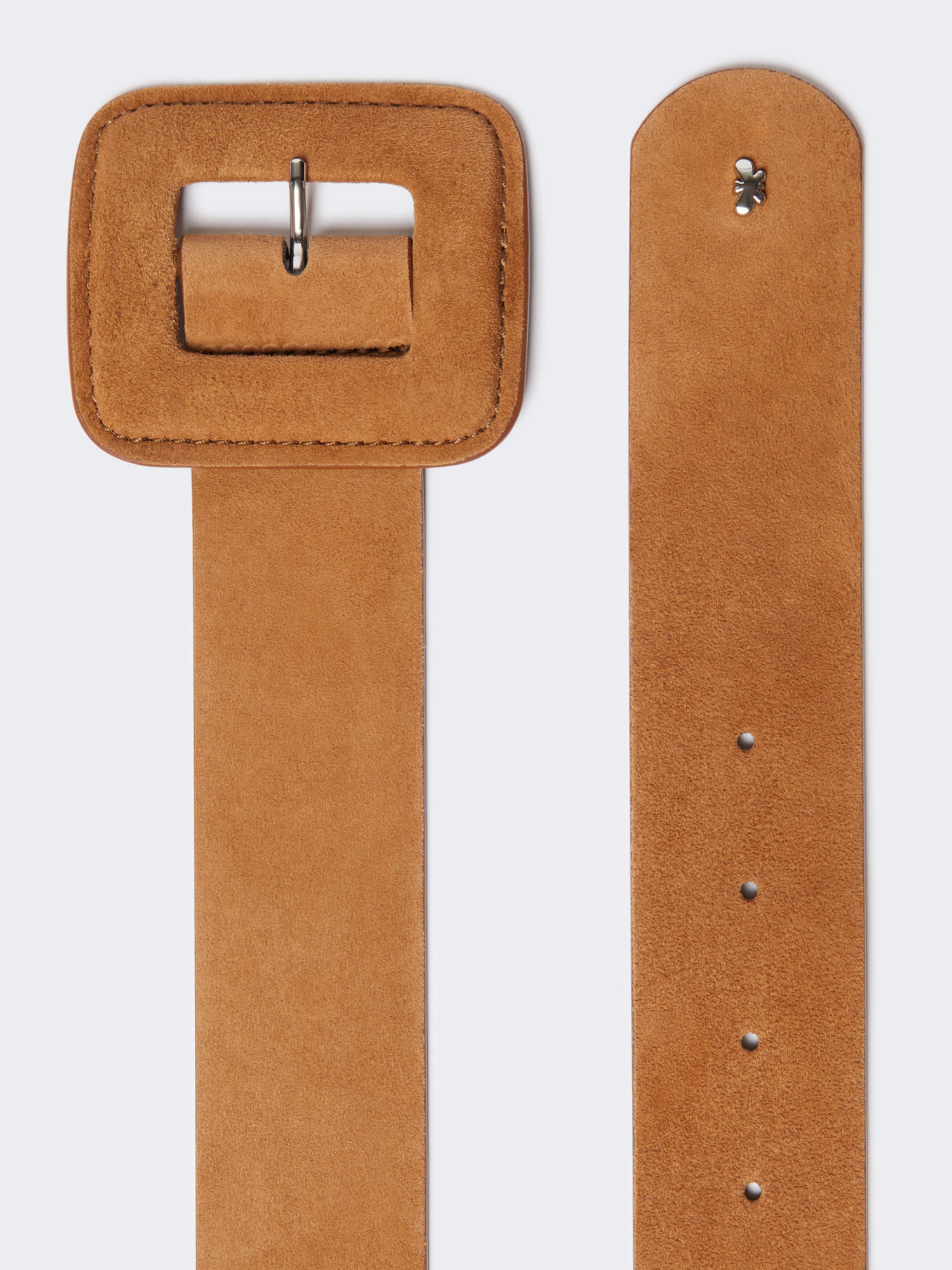 Weekend Max Mara Suede Belt In Brown