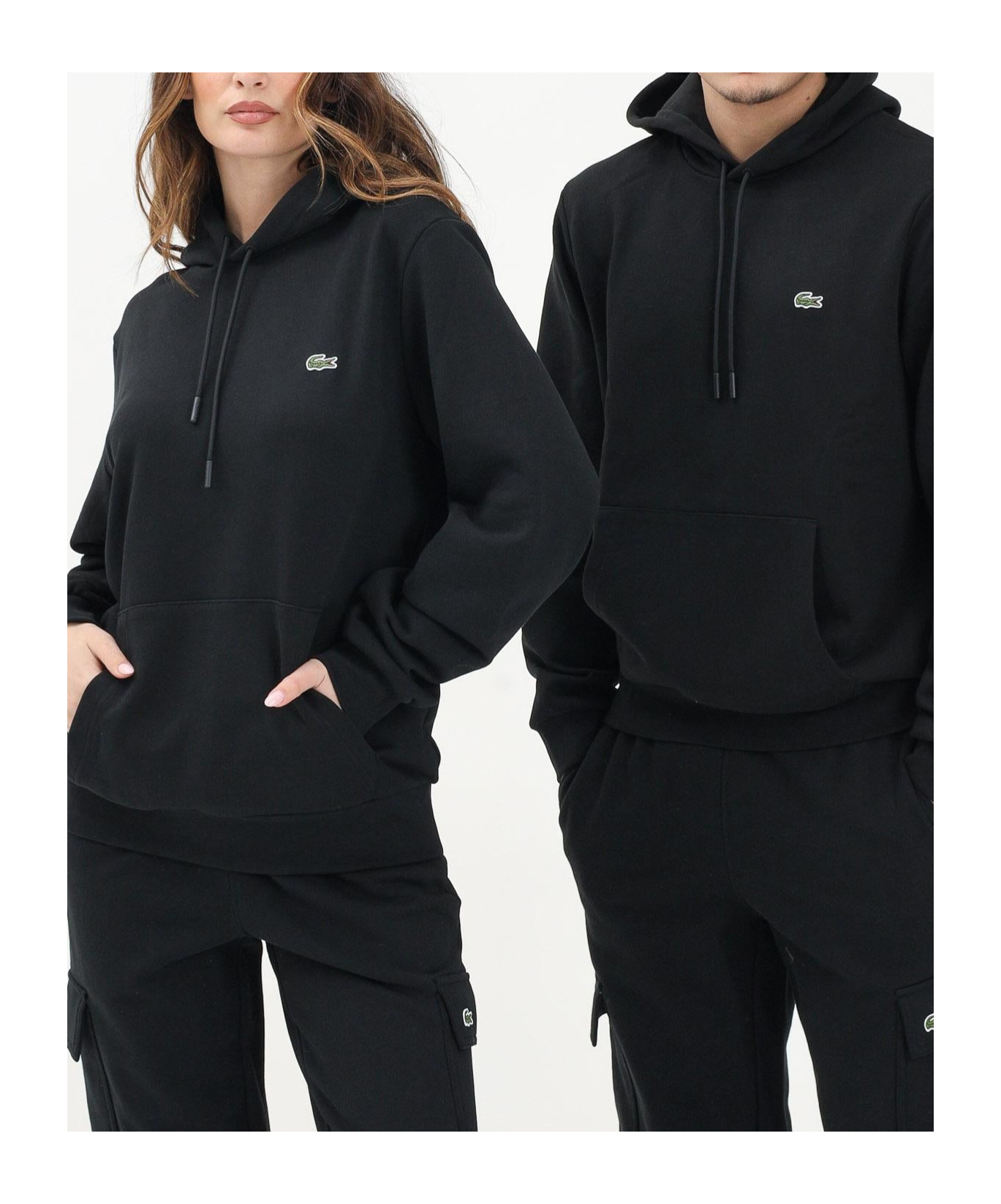 Lacoste Cleanly Tailored Neutrals Americane Clothing In Black