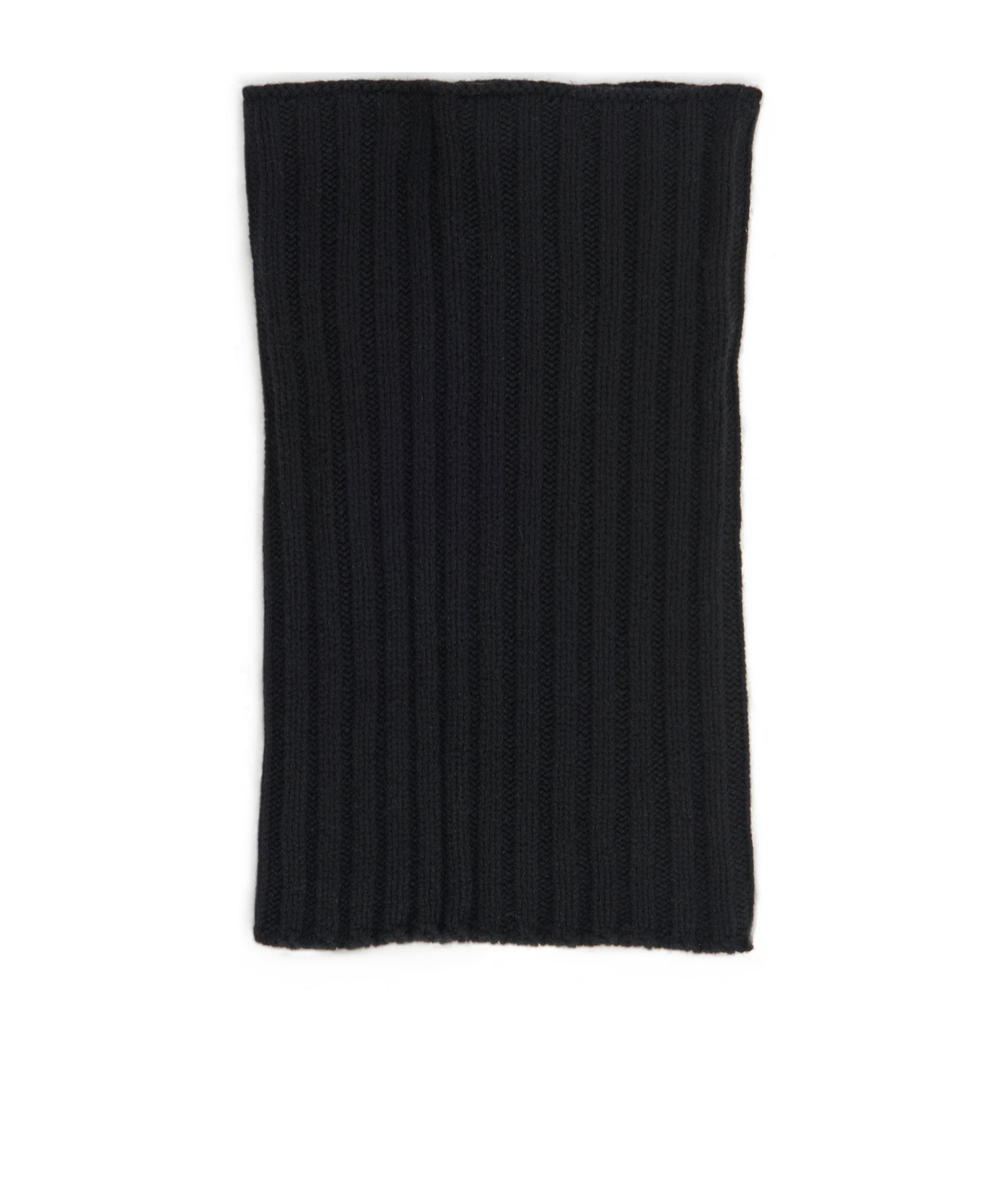 Rick Owens Cashmere Wool Knitted Scarf In Black