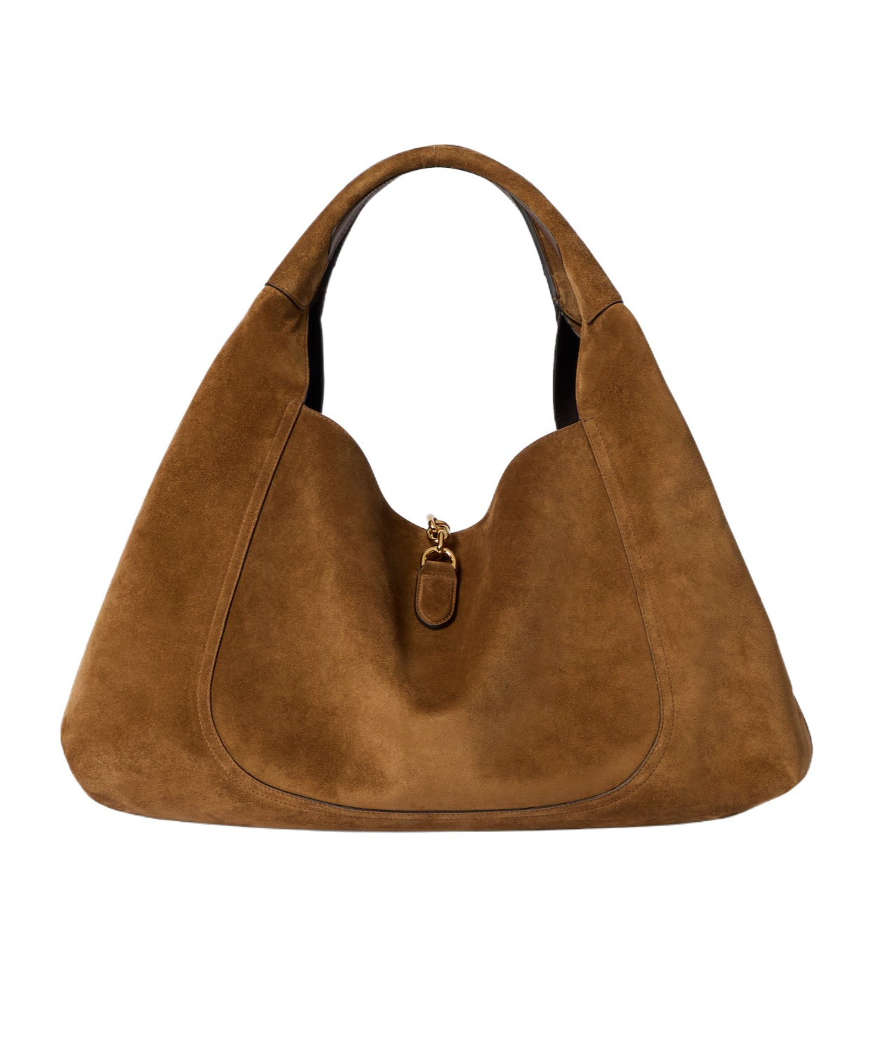 Gucci Softbit Maxi Shoulder Bag In Brown