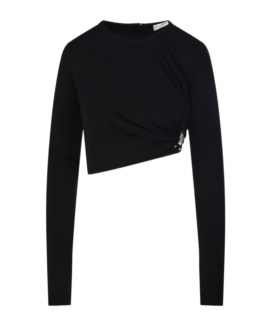 Christopher Esber Bezel-quartz Long-sleeve Top In Black
