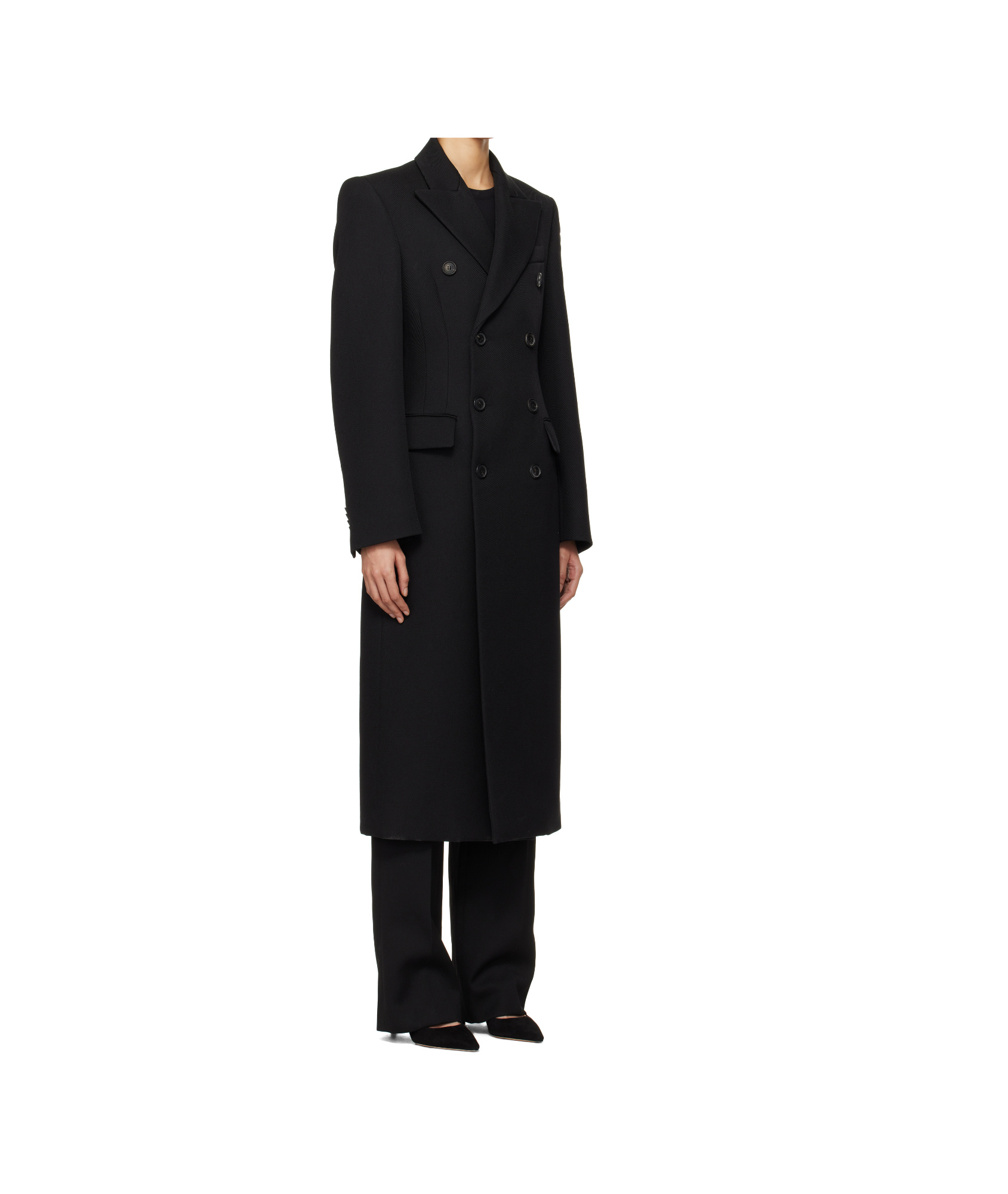 Shop Wardrobe.nyc Double-breasted Coat