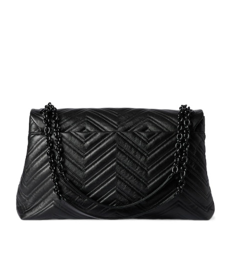 Gucci Gg Marmont Large Shoulder Bag In Black