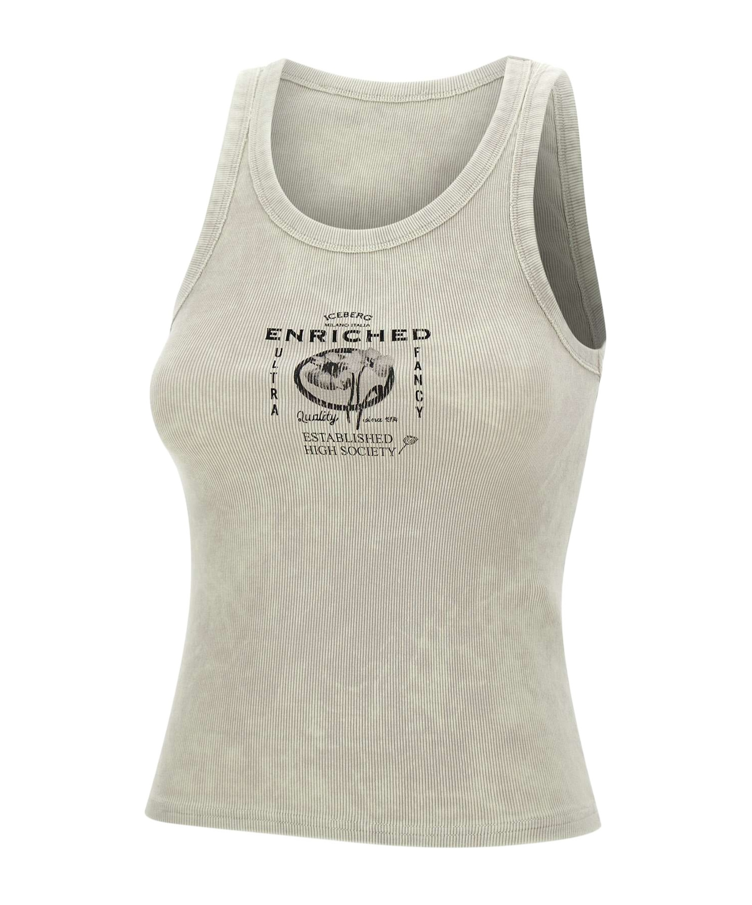 Iceberg Round-neck Vest In Nude
