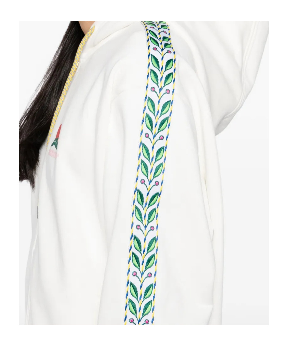 Casablanca Long Sleeve Sweatshirt In White