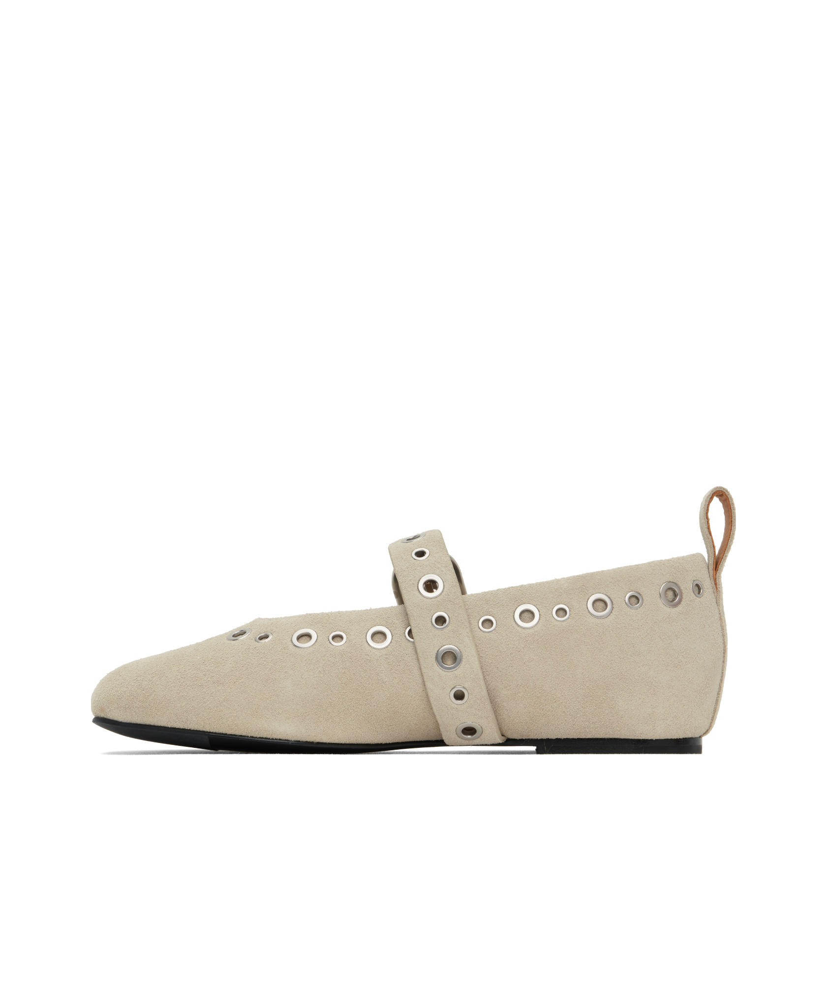 Rag & Bone Spire Suede Mary Jane Ballerina Flats In Nude
