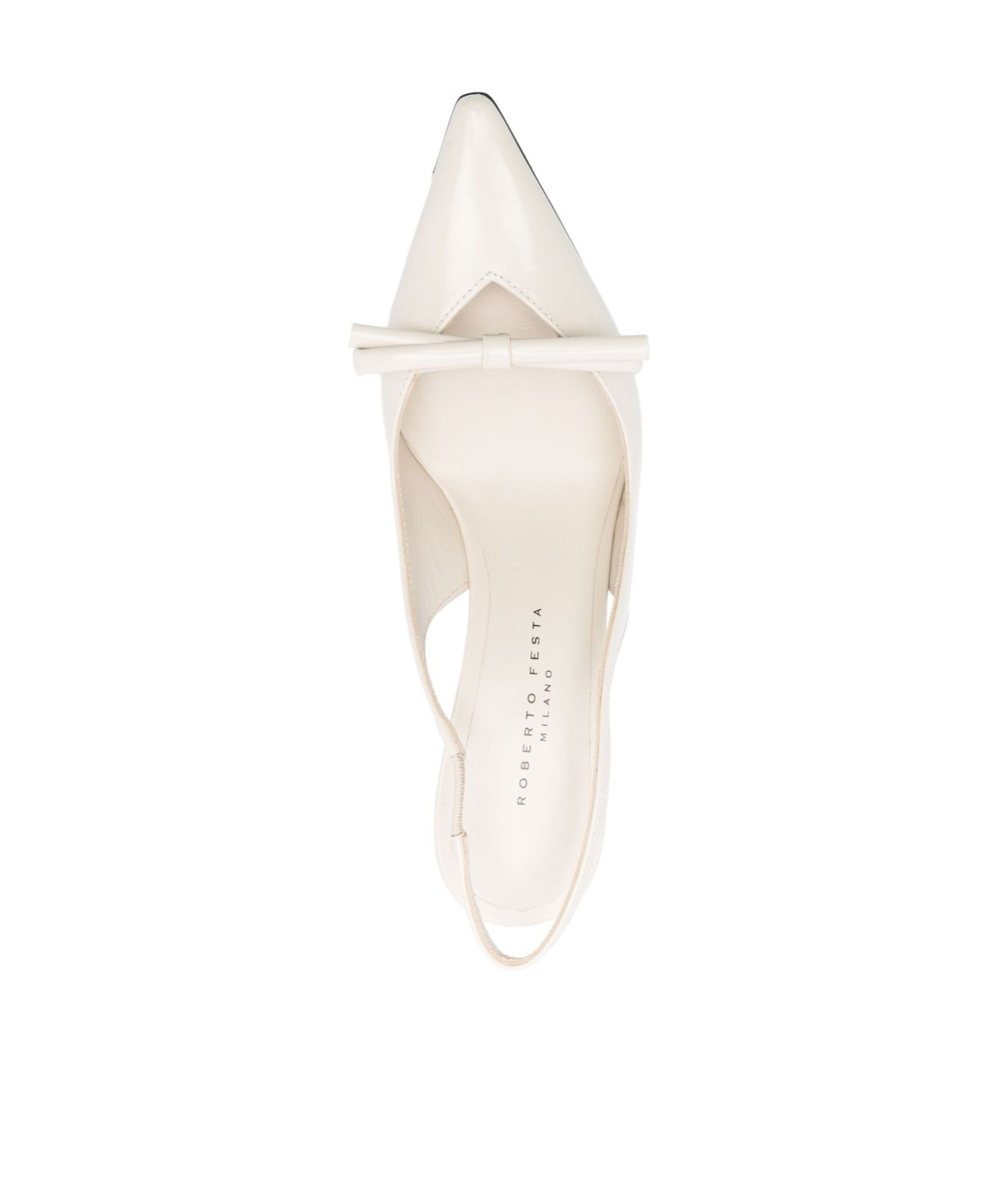 Shop Roberto Festa Pointed High Heel Sandals In White