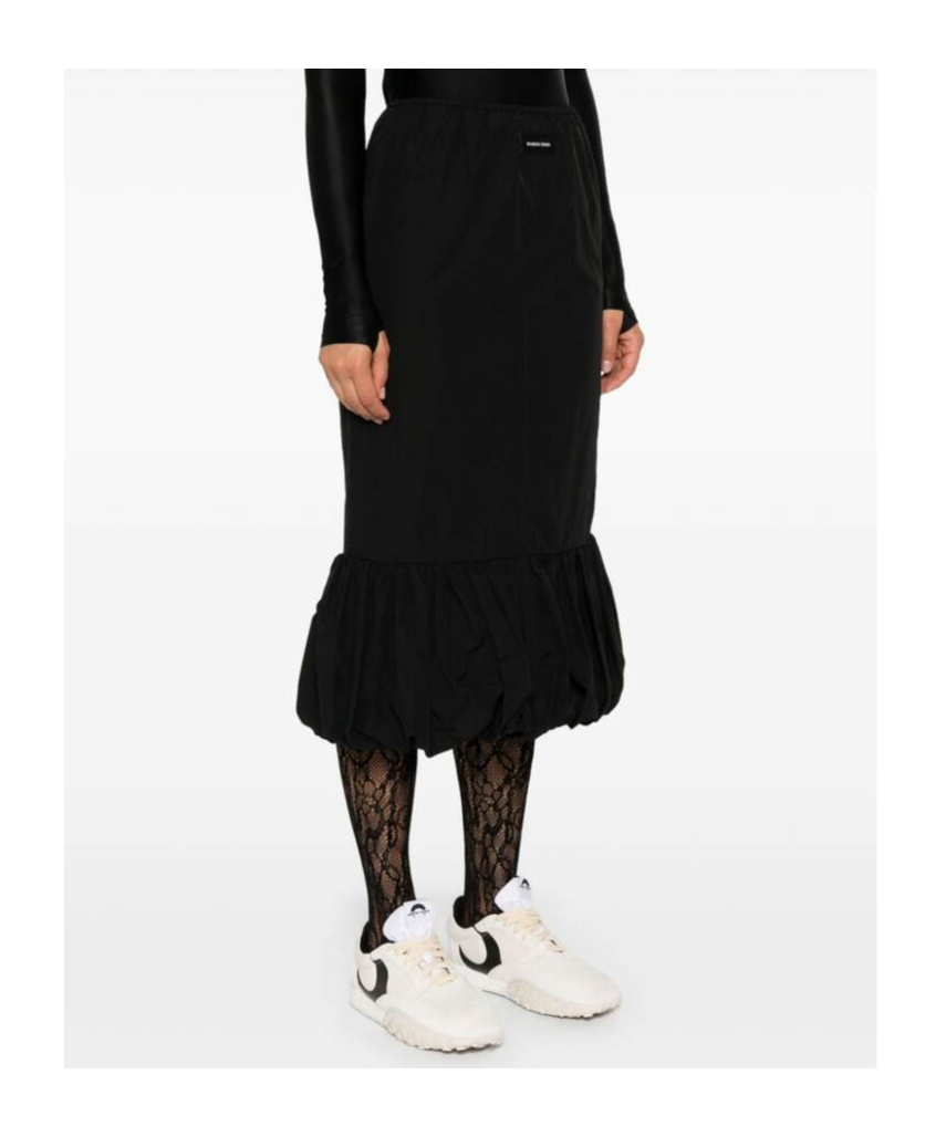 Marine Serre Elastic Waist Skirt In Black