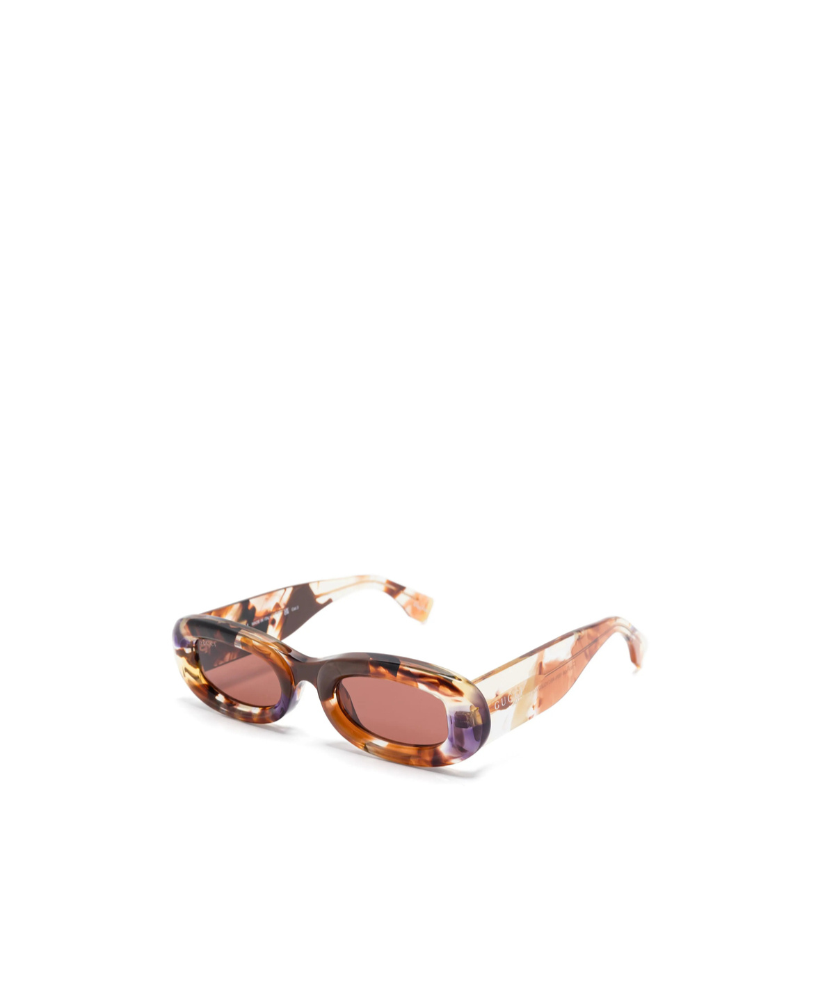 Gucci Rectangular Frame Sunglasses In Pink