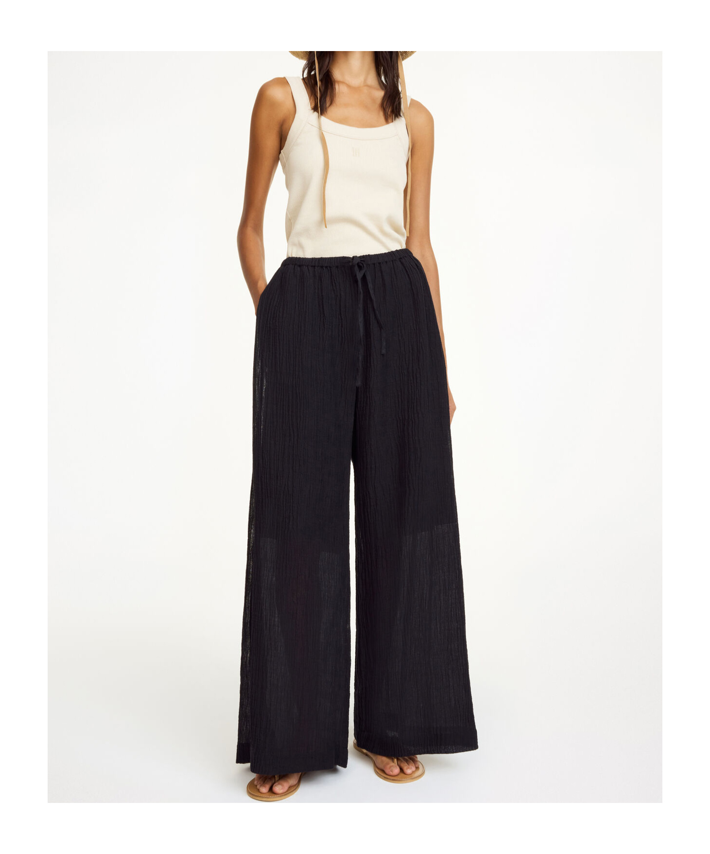 By Malene Birger Clorella Wide-leg Trousers In Black