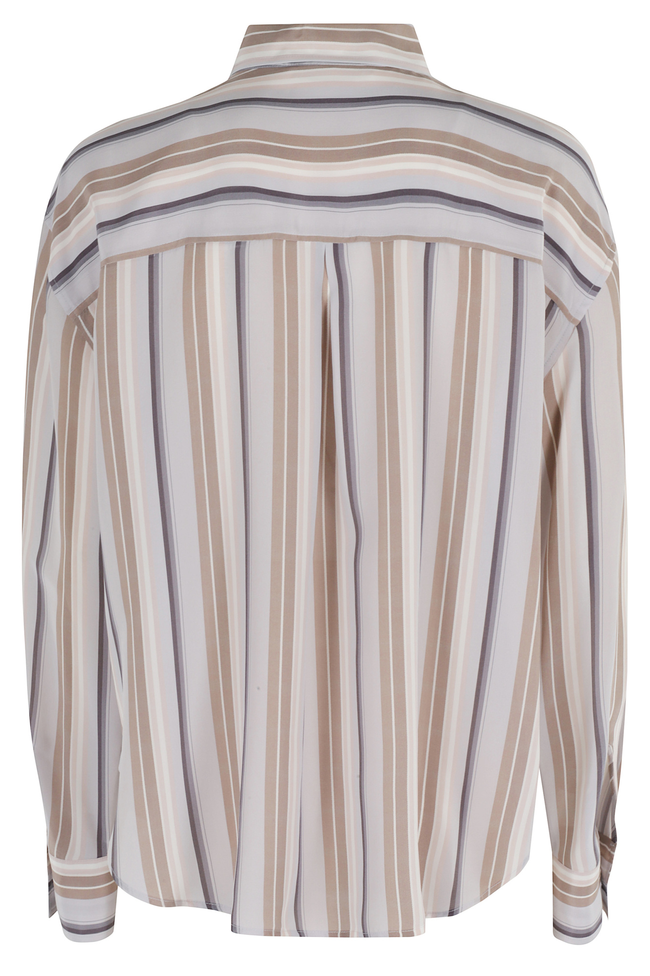 Seventy Multicolor Striped Shirt With Classic Collar In White