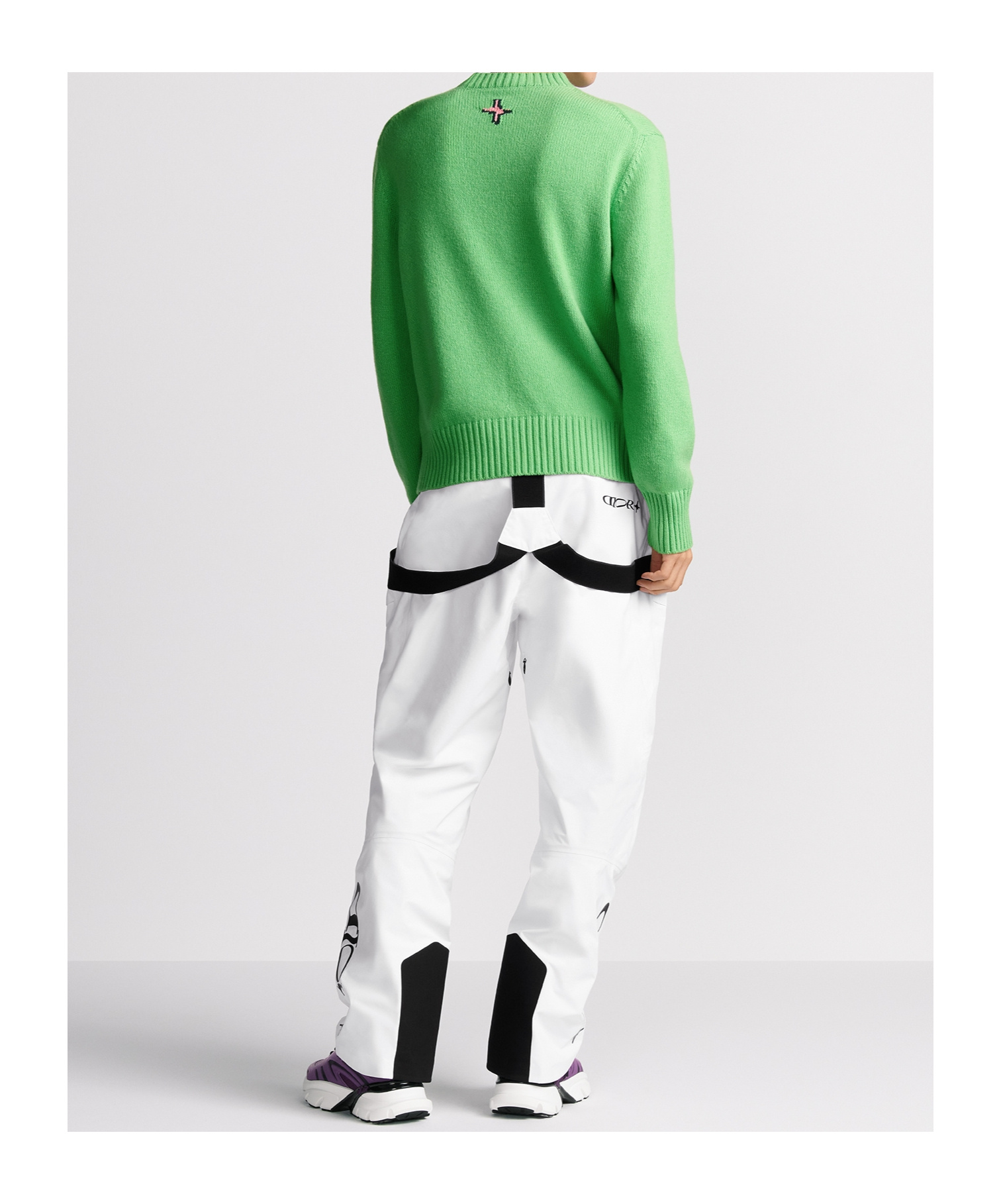 Dior Suspender Ski Jumpsuit In White