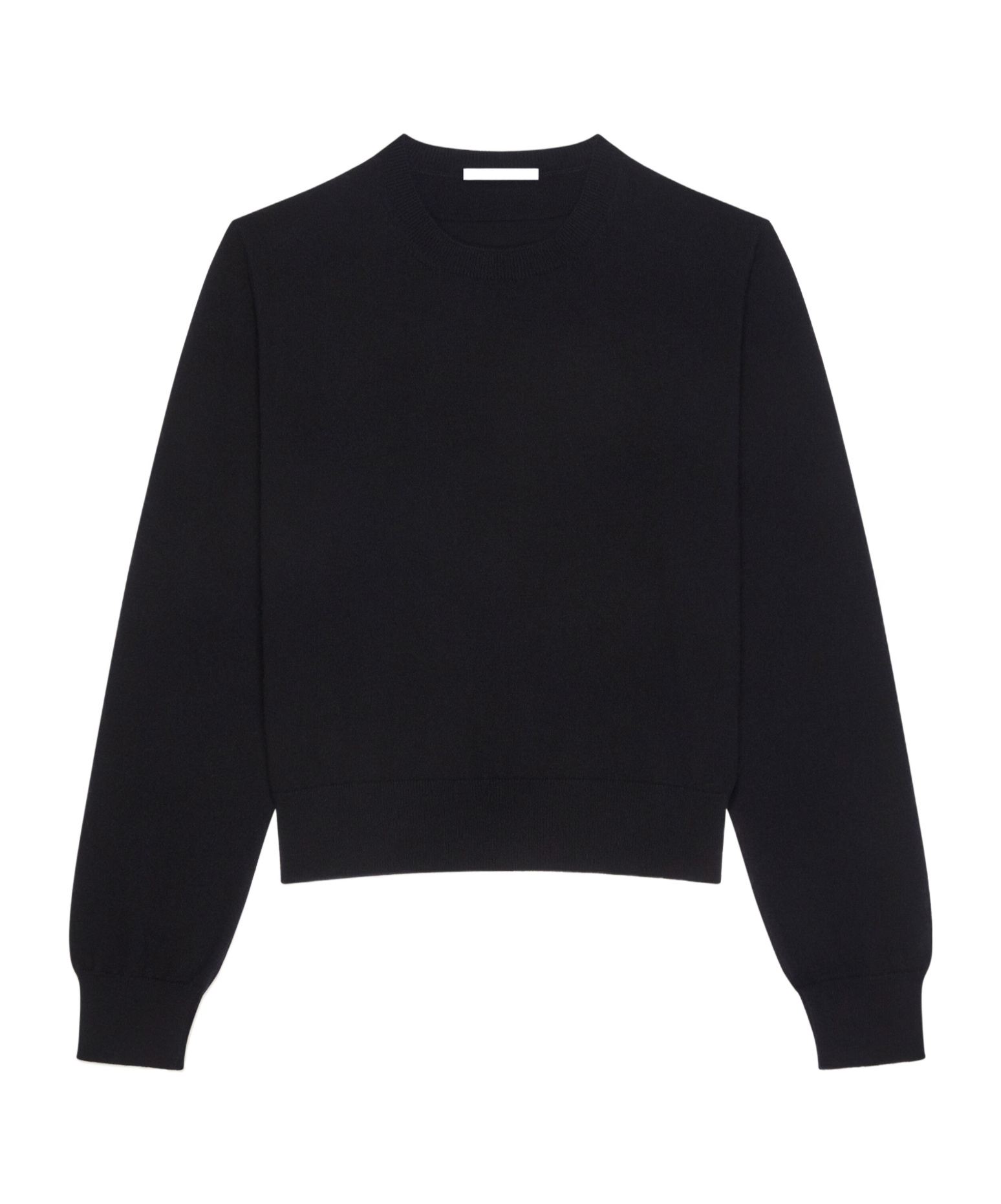Givenchy Ribbed Crewneck Sweater Long Sleeves In Black