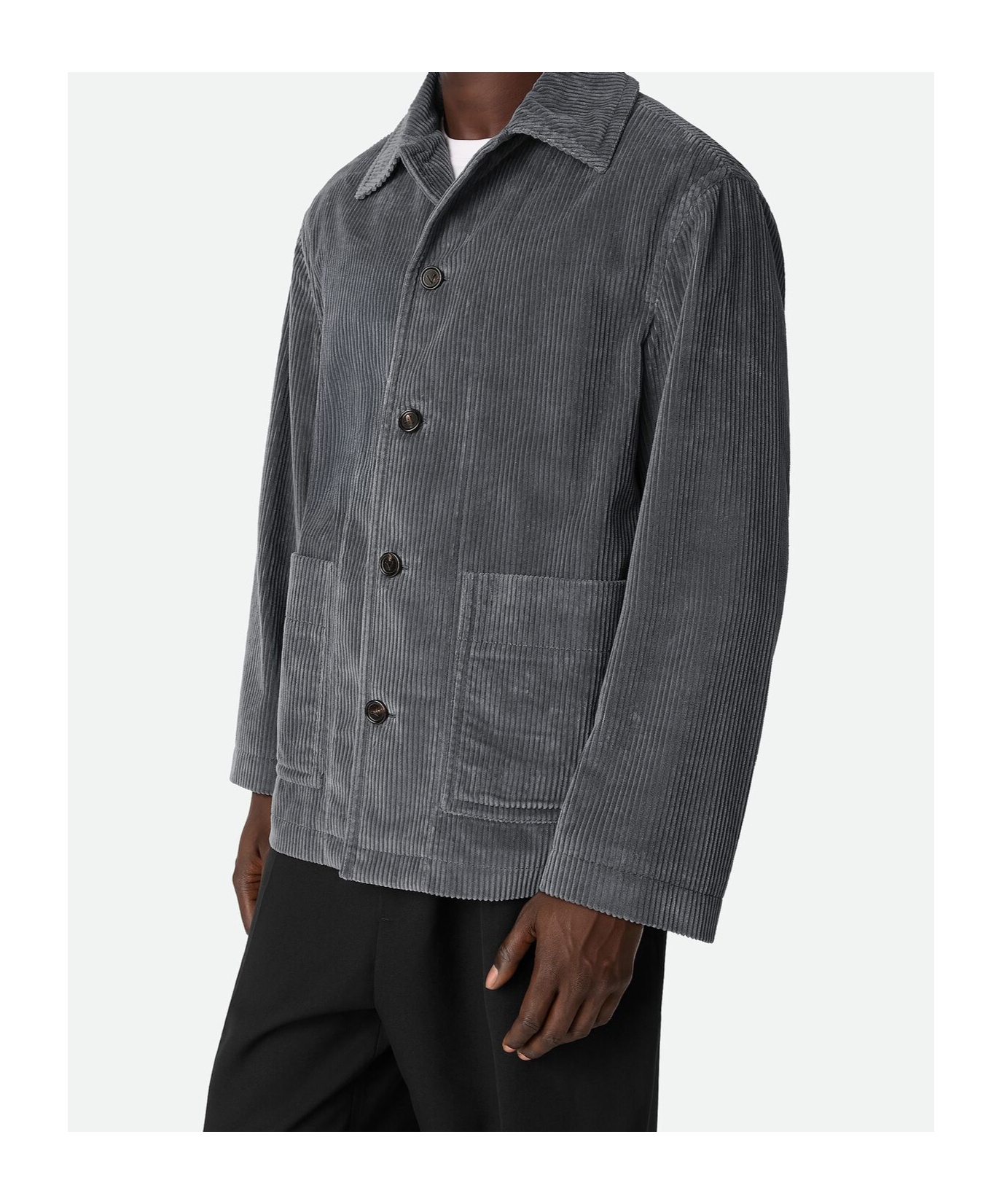 Bottega Veneta Corduroy Jacket In Gray