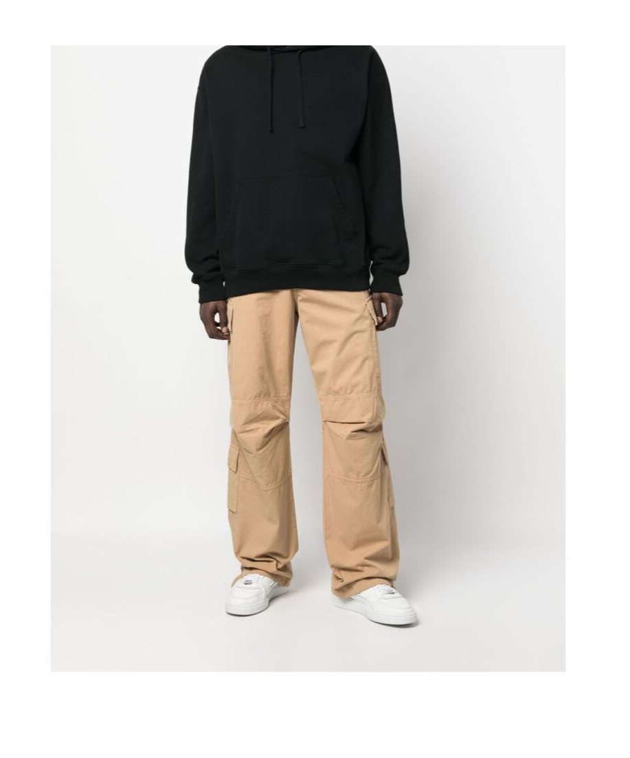 Darkpark Wide-leg Drawstring Cargo Trousers In Brown