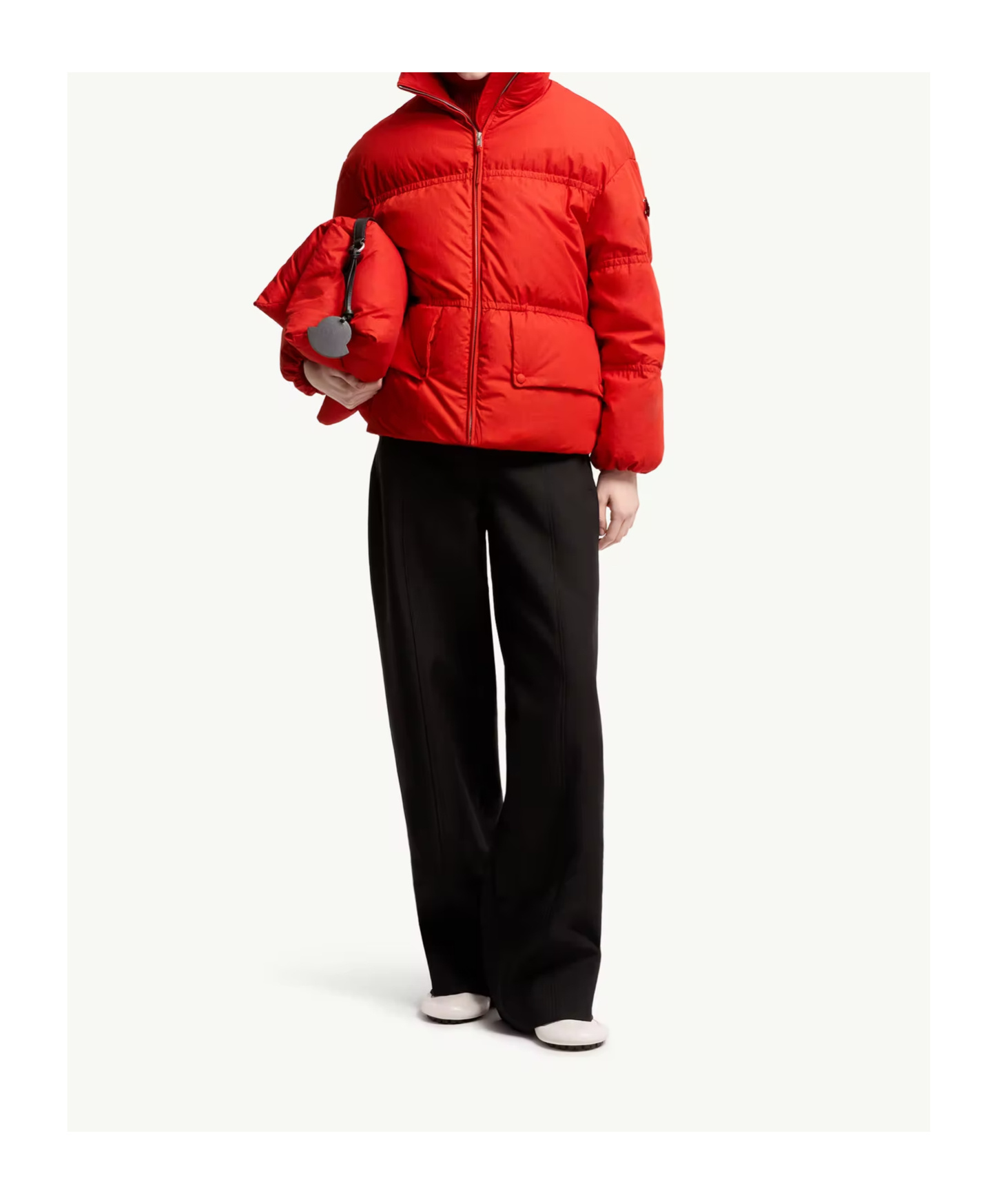 Moncler Jil Sander Mimimycin Short Down Jacket In Red