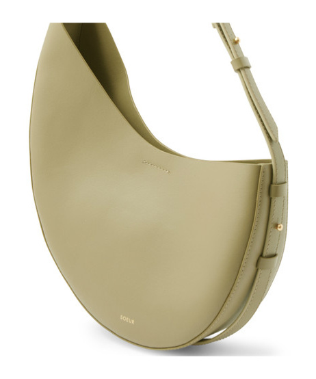 Soeur Zipper Shoulder Bag In Gray