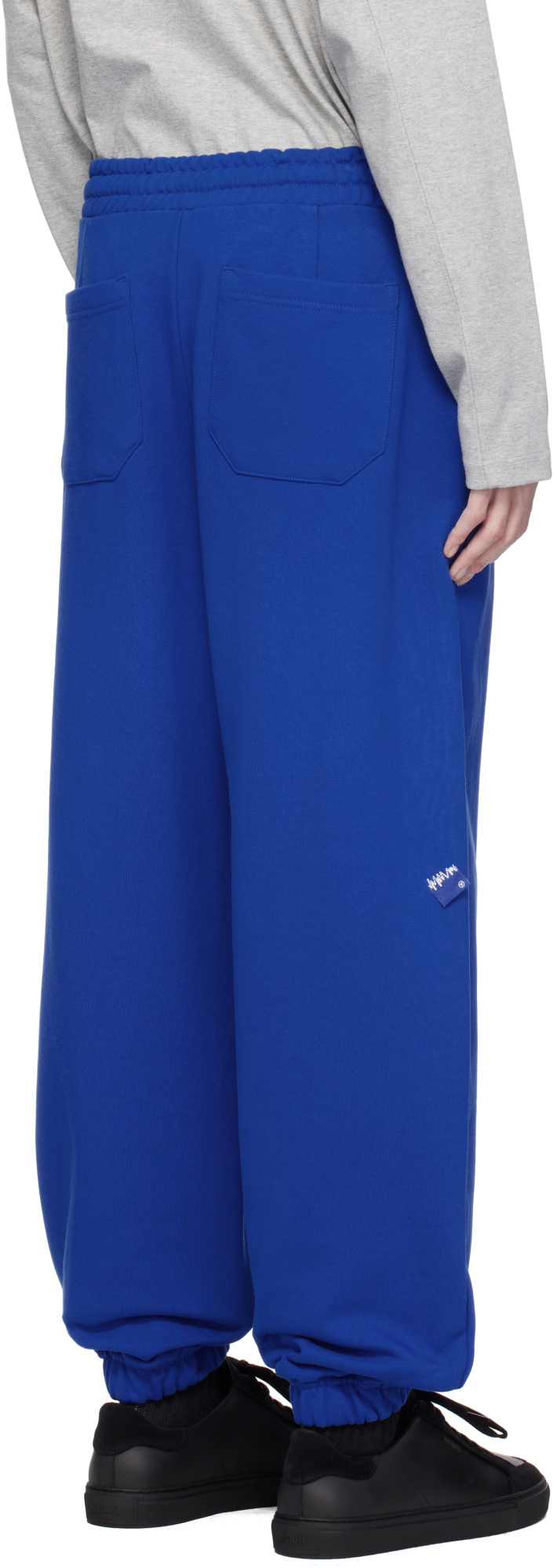 Ader Error Drawstring Sweatpants In Blue