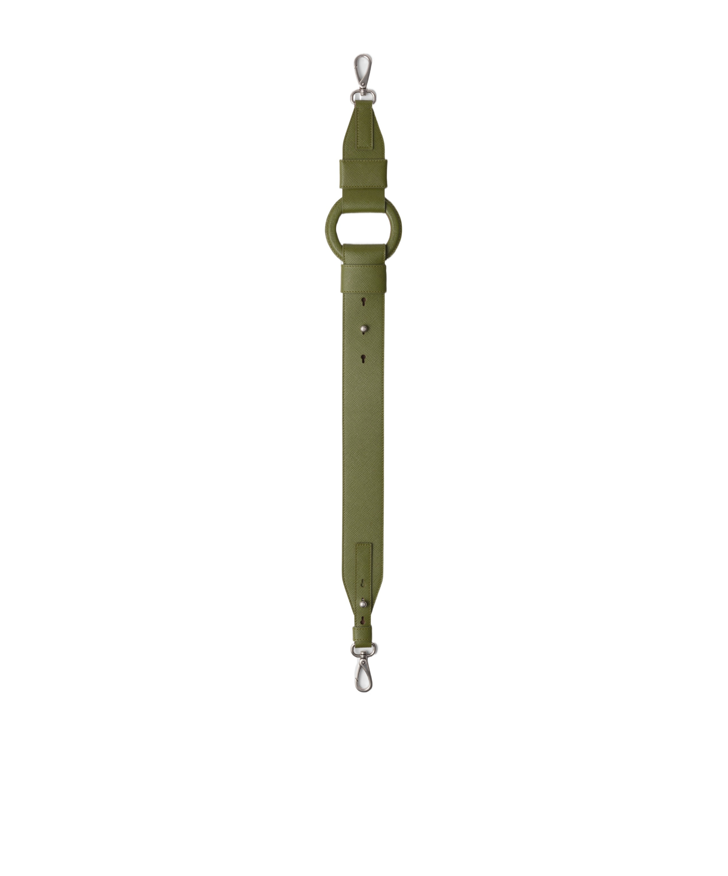 Prada Logo Shoulder Strap In Bracken Green