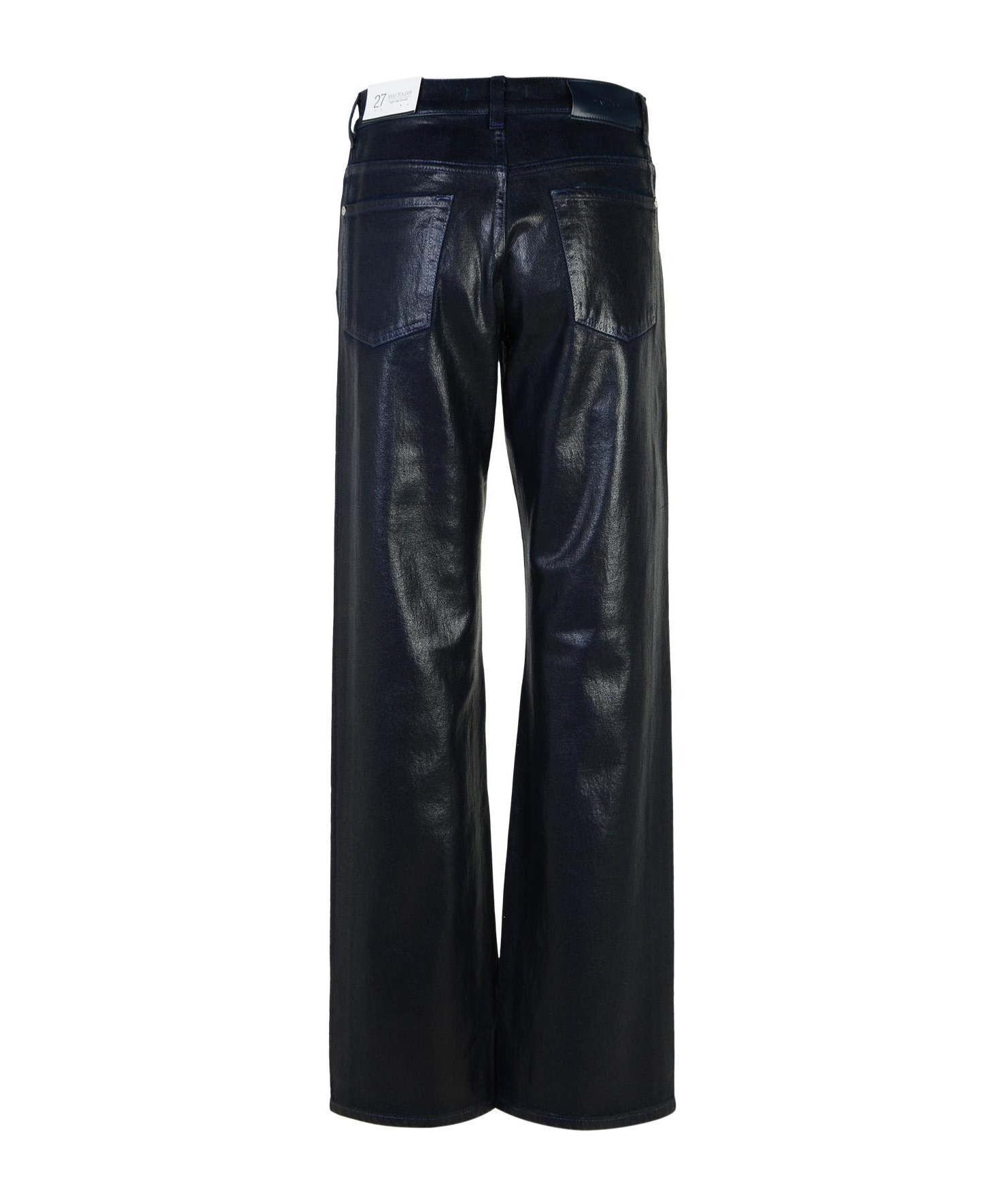 Shop 7 For All Mankind High-rise Straight Jeans In Black