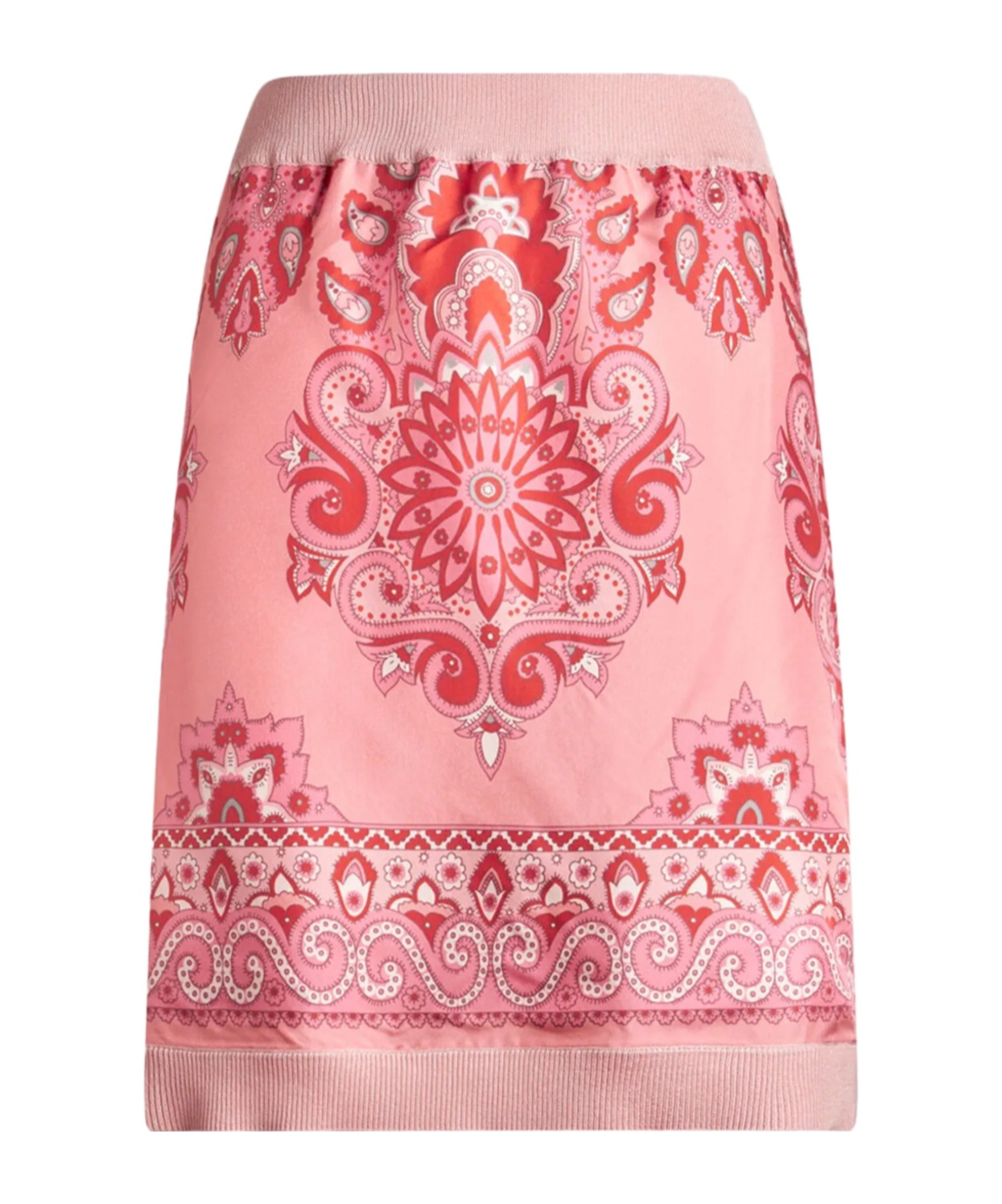 Etro Knit-trimmed Silk Mini Skirt