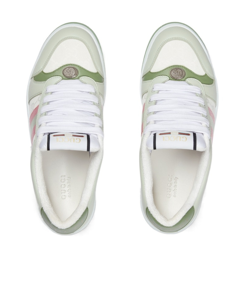 Gucci Screener Sneakers In White
