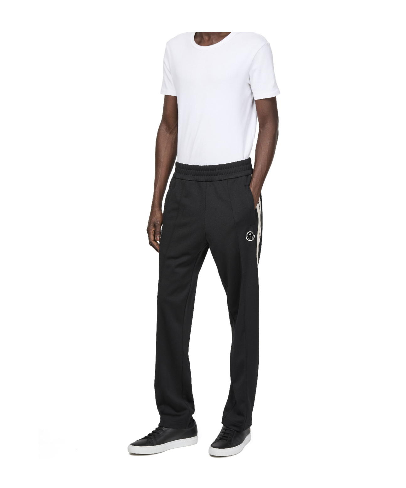 Moncler Palm Angels Joggers With Side Fabric Insert In Black
