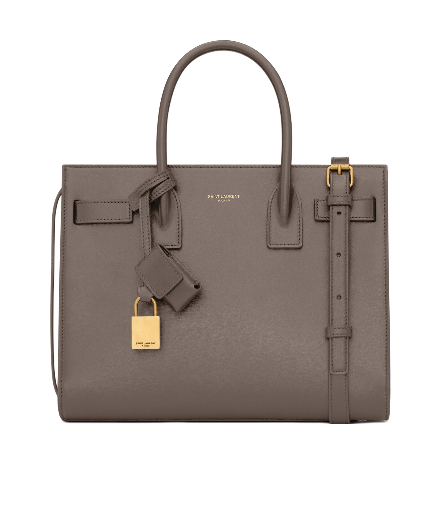 Saint Laurent Borsa Sac De Jour Baby In Pelle Liscia In Green