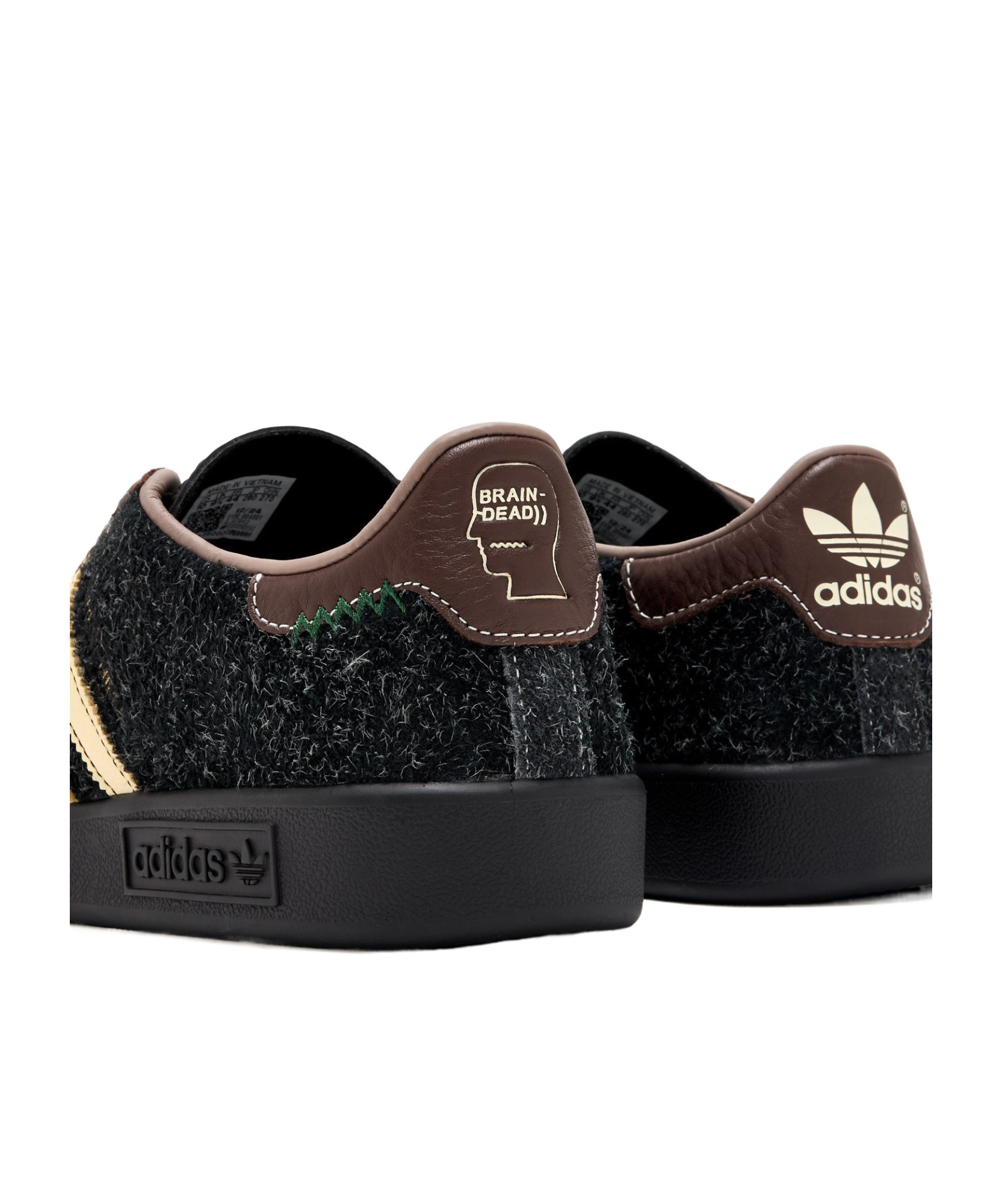 Adidas Originals Brain Dead Forest Hills Leather-trimmed Textured-suede Sneakers In Green