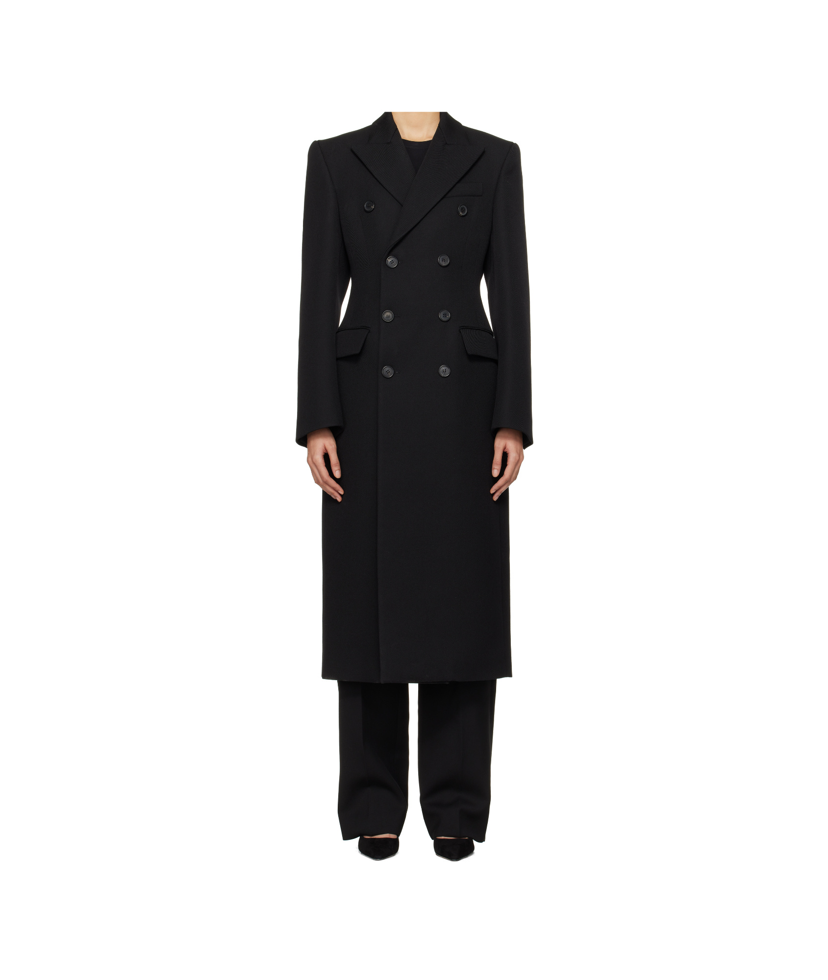 Shop Wardrobe.nyc Double-breasted Coat