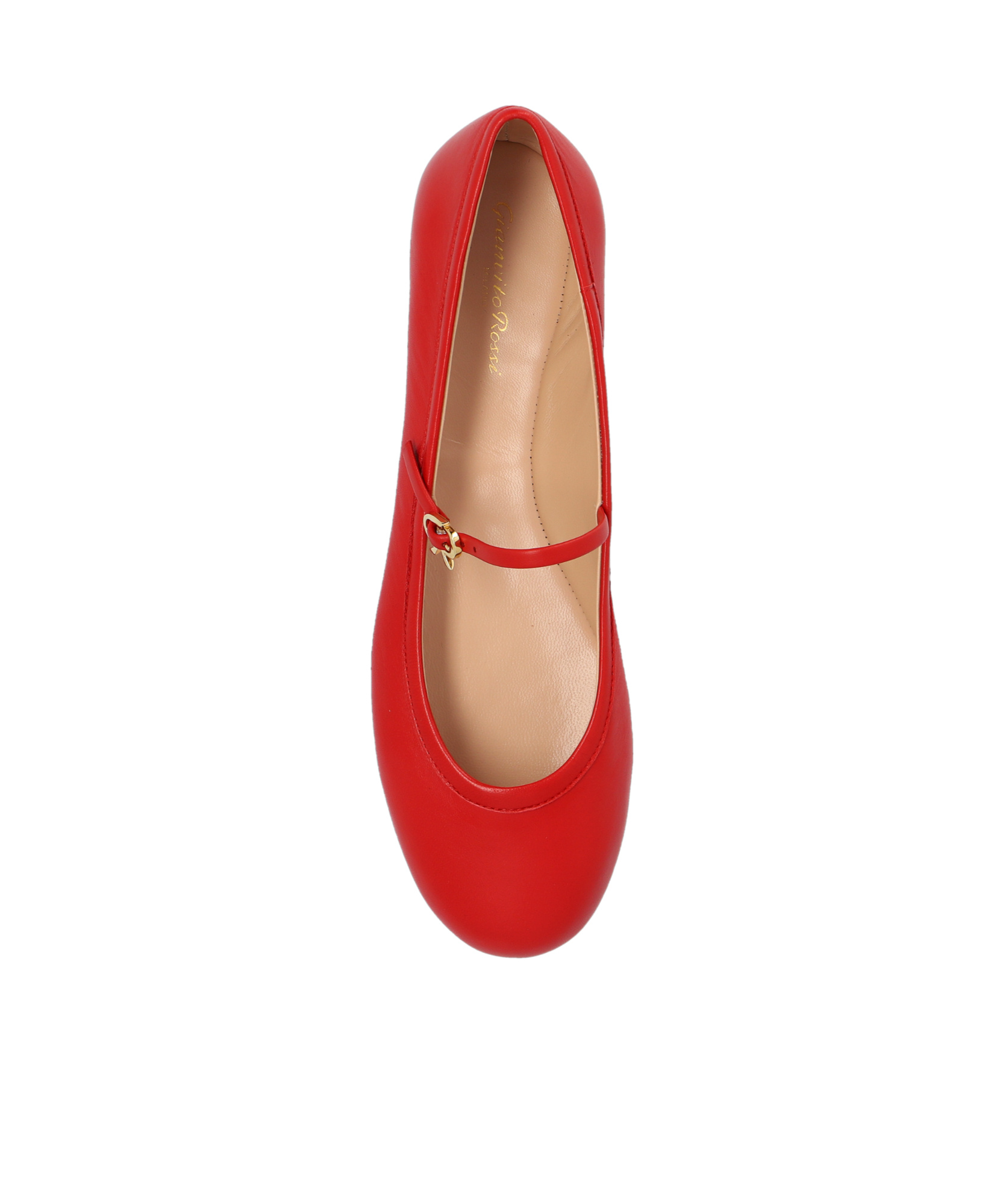 Shop Gianvito Rossi Carla Ballerina Shoes In Red