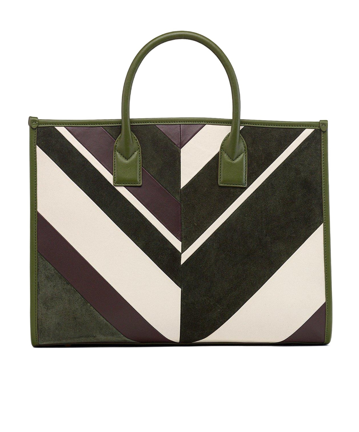 Mcm München Tote In Mega Herringbone Suede