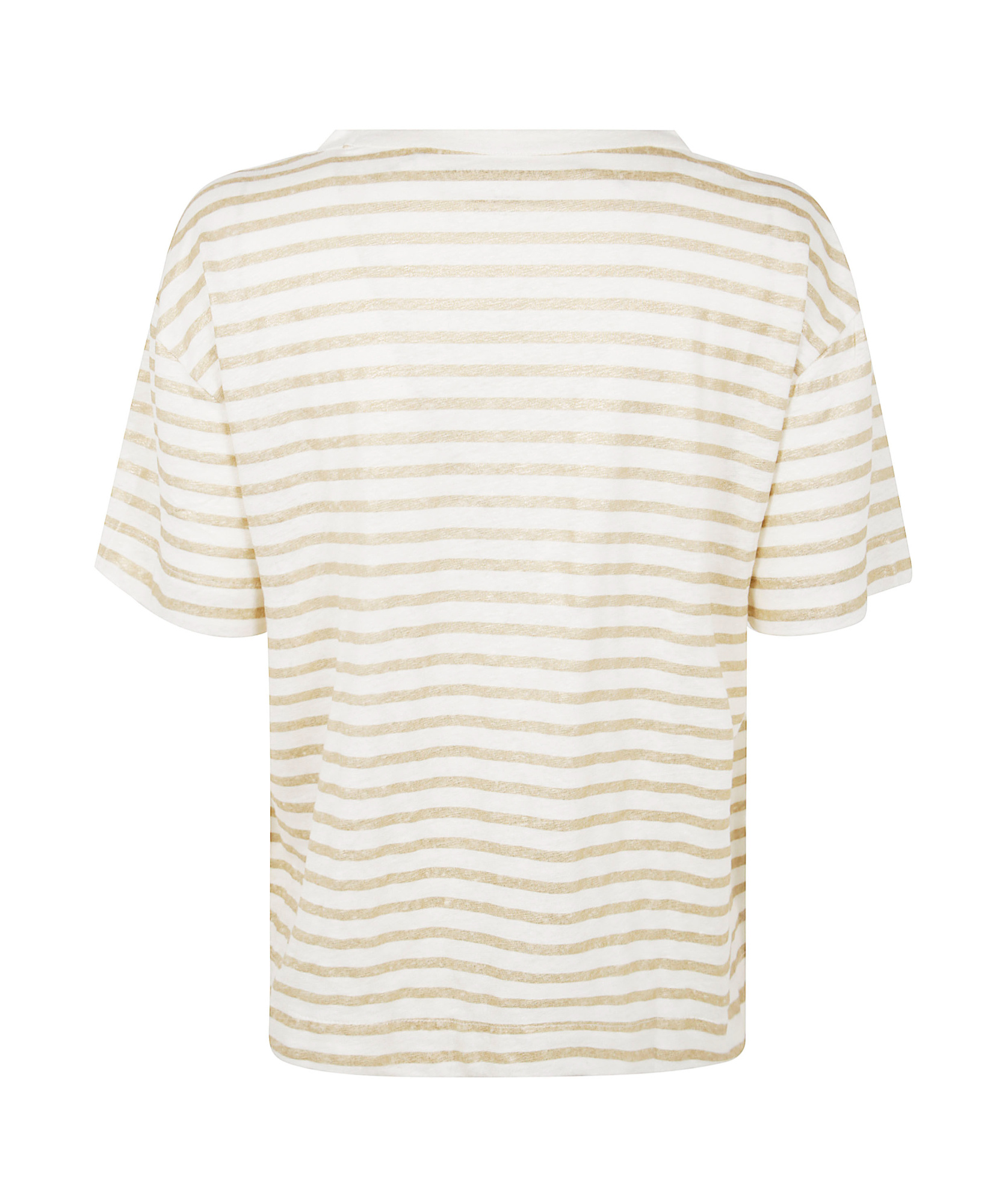Shop Majestic Striped T-shirt In White