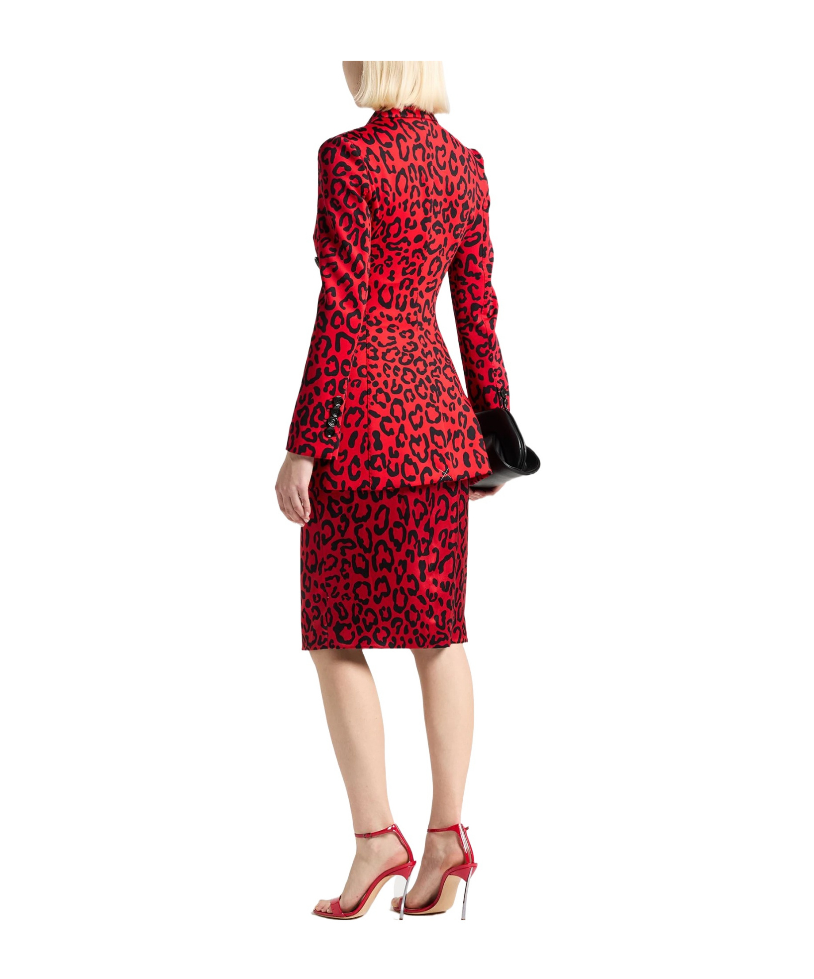 Dolce & Gabbana Double-breasted Blazer In Red