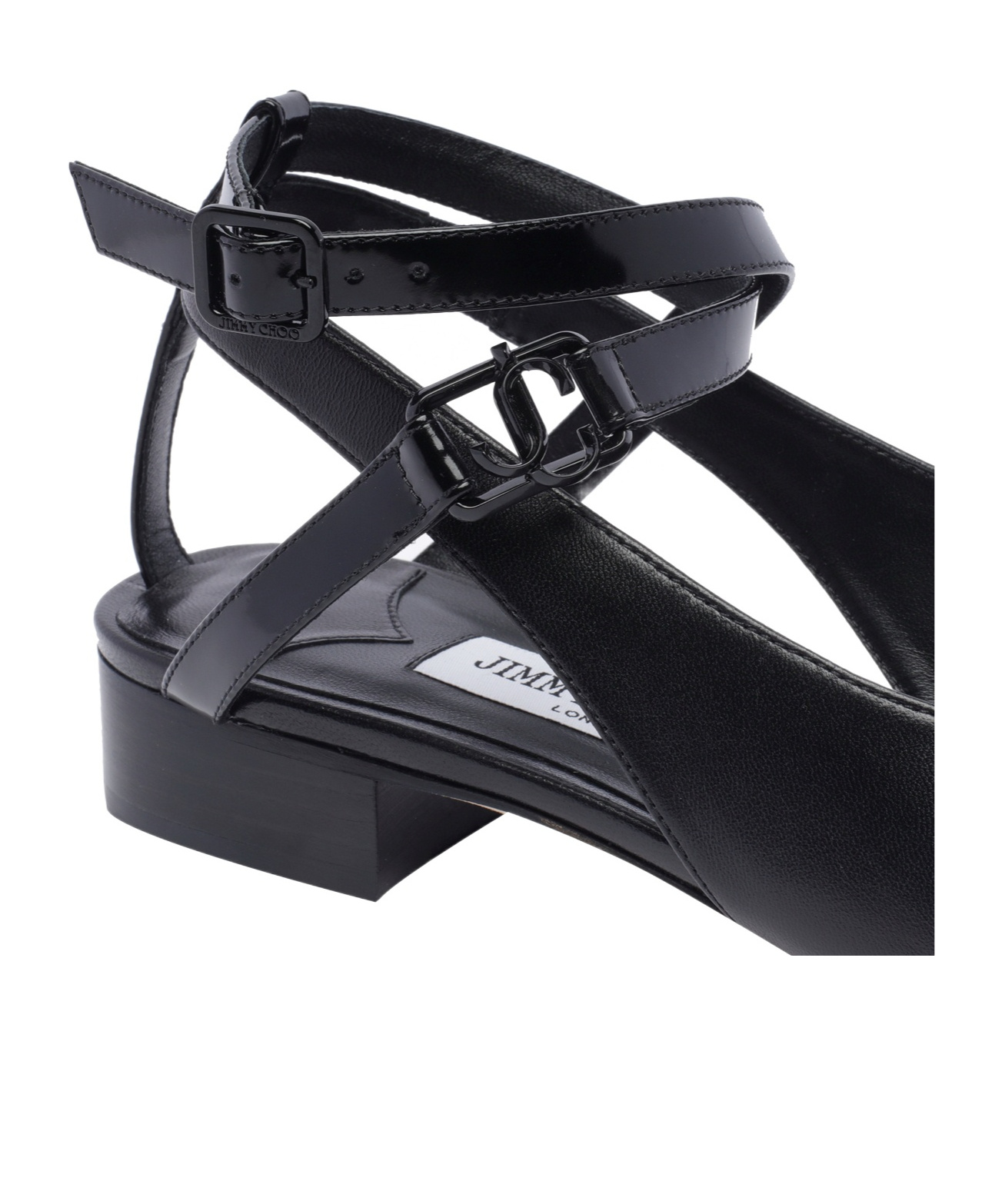 Jimmy Choo Pointed Flat Sandals In Black