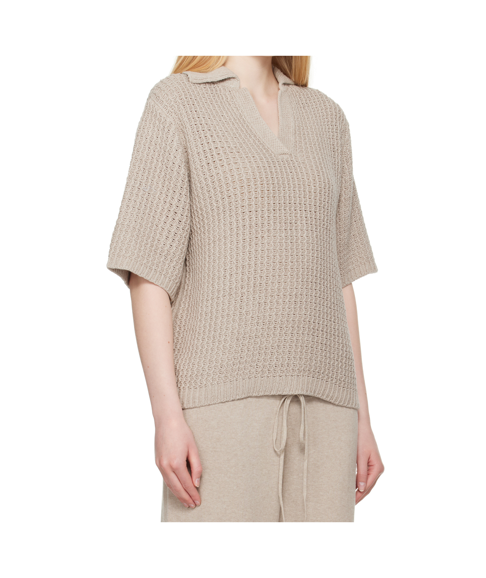 Lauren Manoogian Hand-woven Polo Shirt In Brown