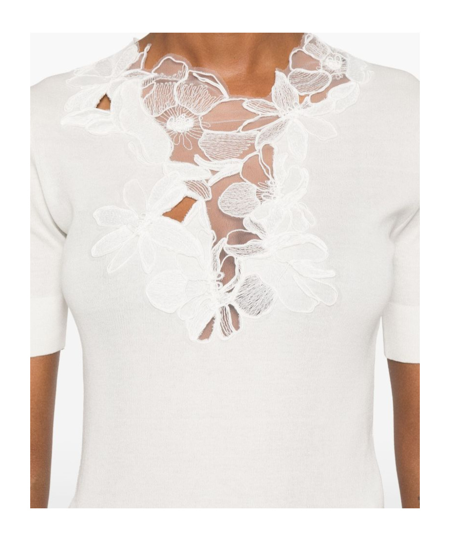 Ermanno Scervino Lace Cotton Top