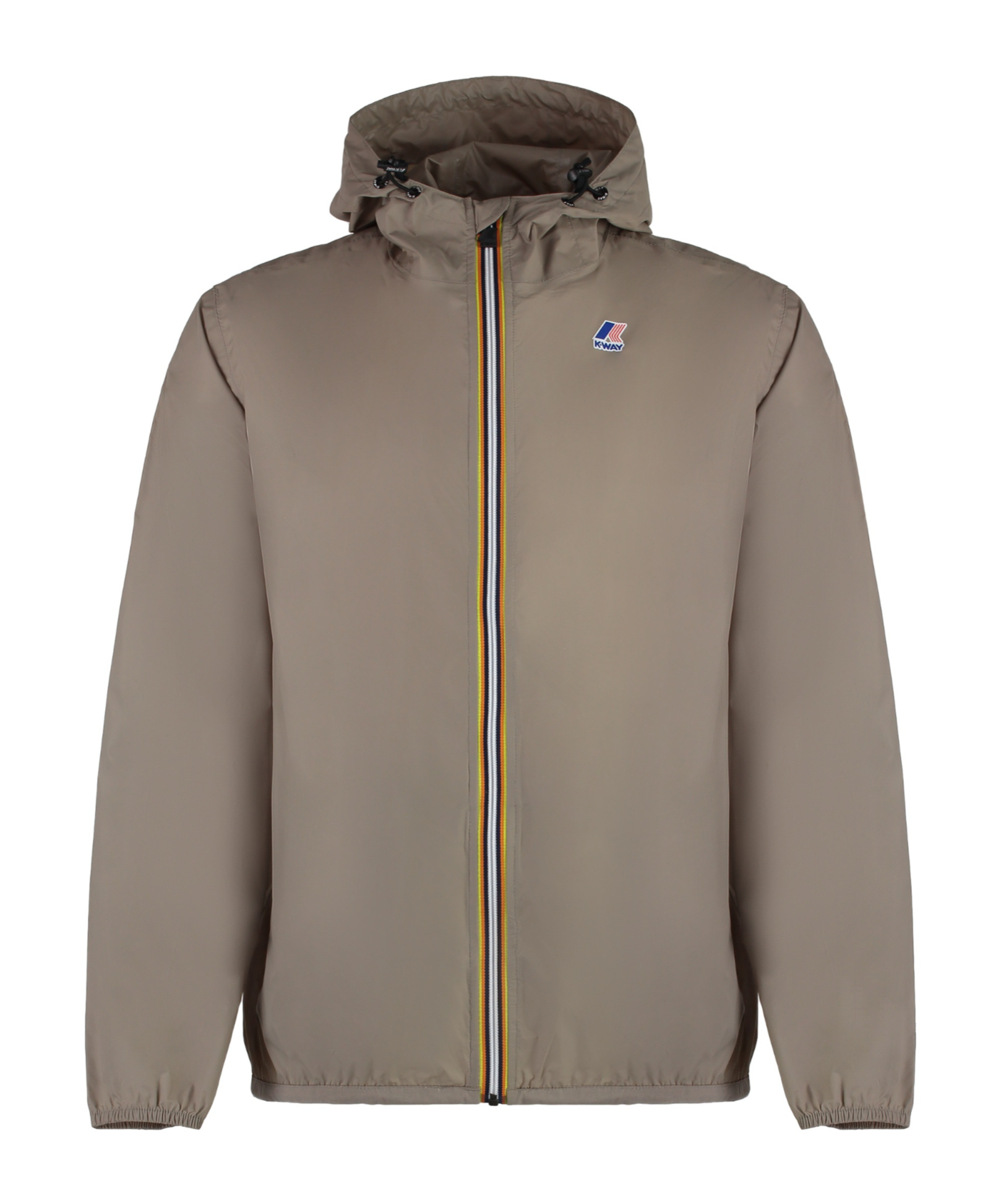 K-way Claude Hooded Windbreaker Jacket In Gray