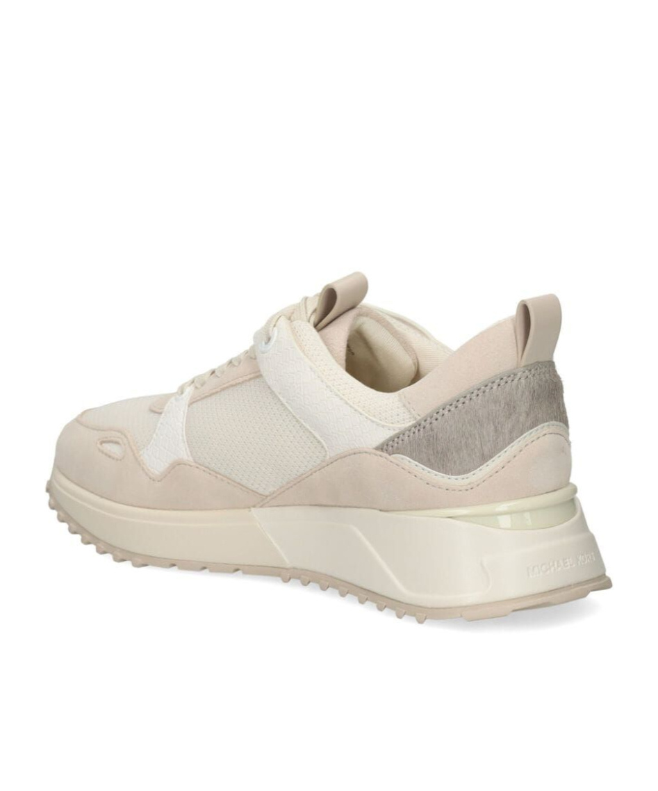 Shop Michael Kors Theo Sneakers In Nude