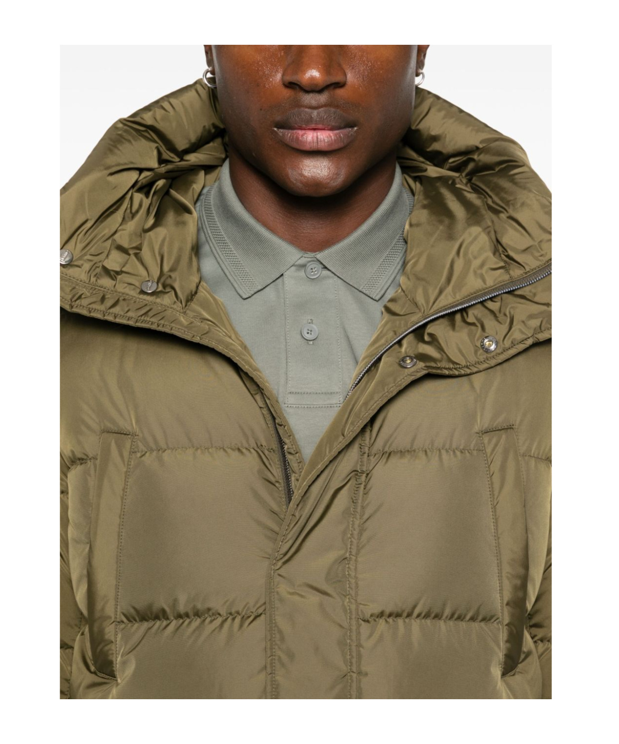 Herno Multi-pocket Pilot Cotton Suit In Green