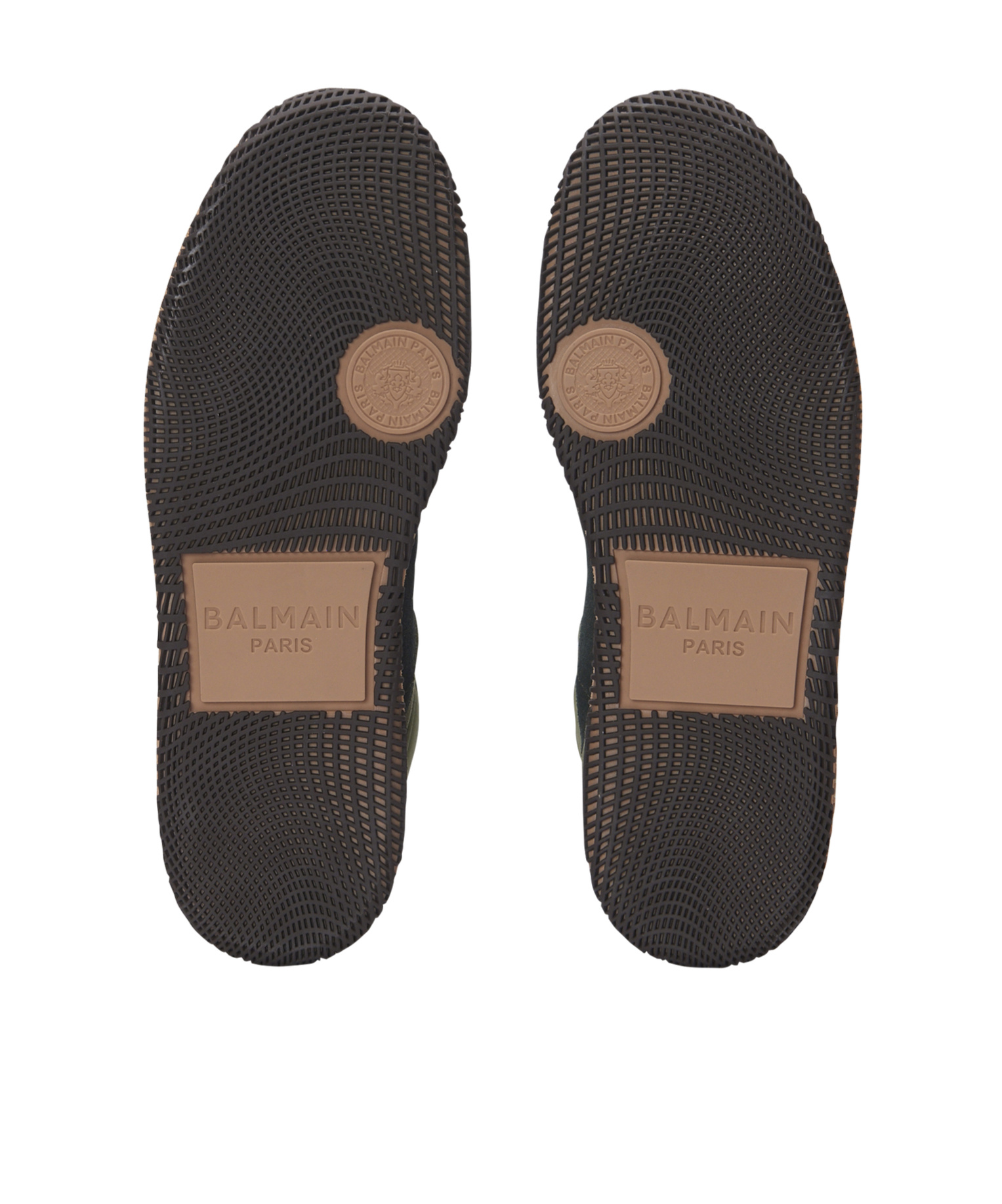 Shop Balmain Swan Mid-top Trainers In Calfskin And Suede In Black